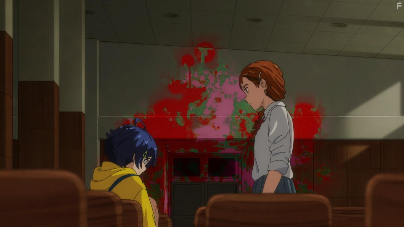 Kanata Aikawa and Chika Anzai in Wonder Egg Priority (2021)