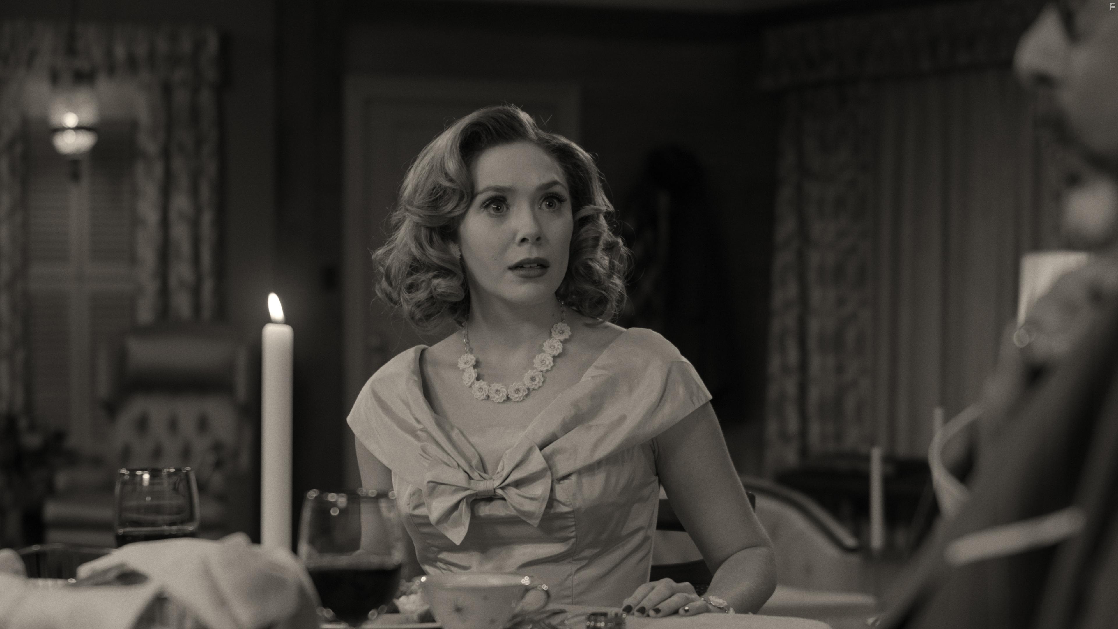 Fred Melamed and Elizabeth Olsen in WandaVision (2021)