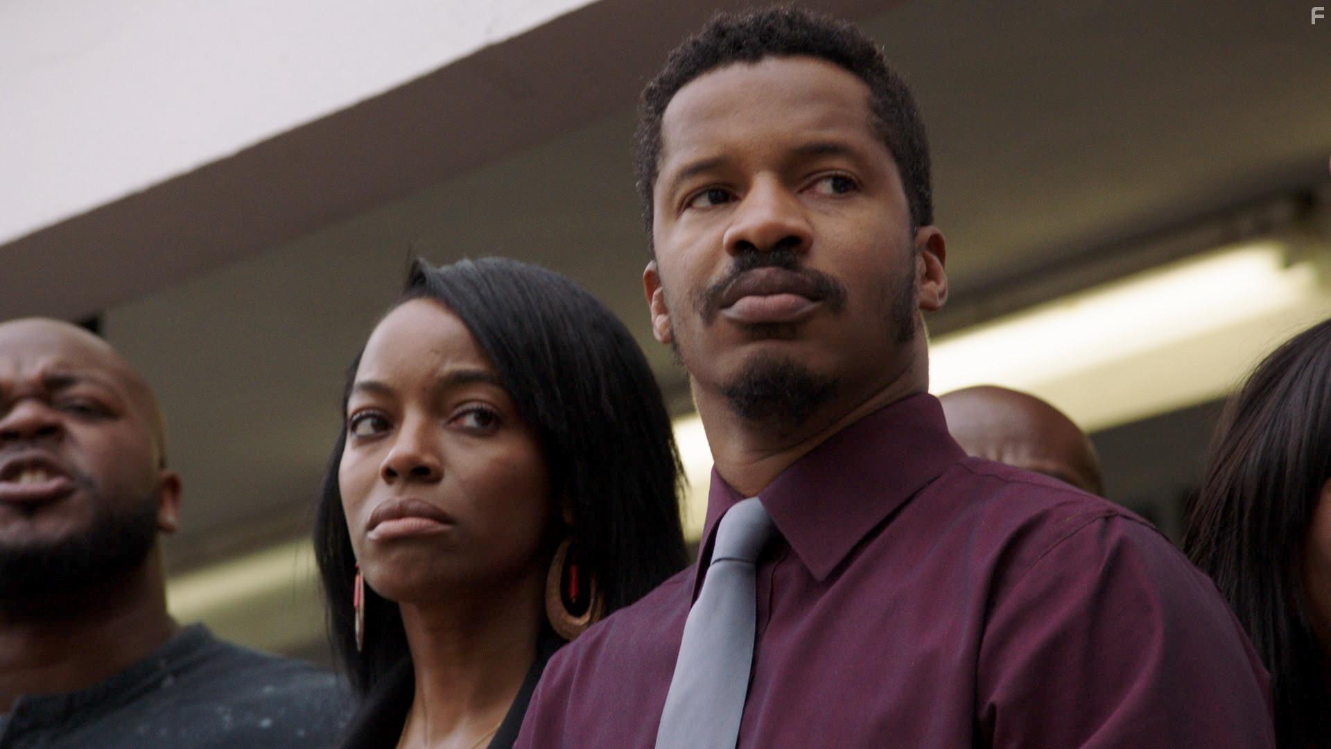 Milauna Jackson and Nate Parker in American Skin (2019)