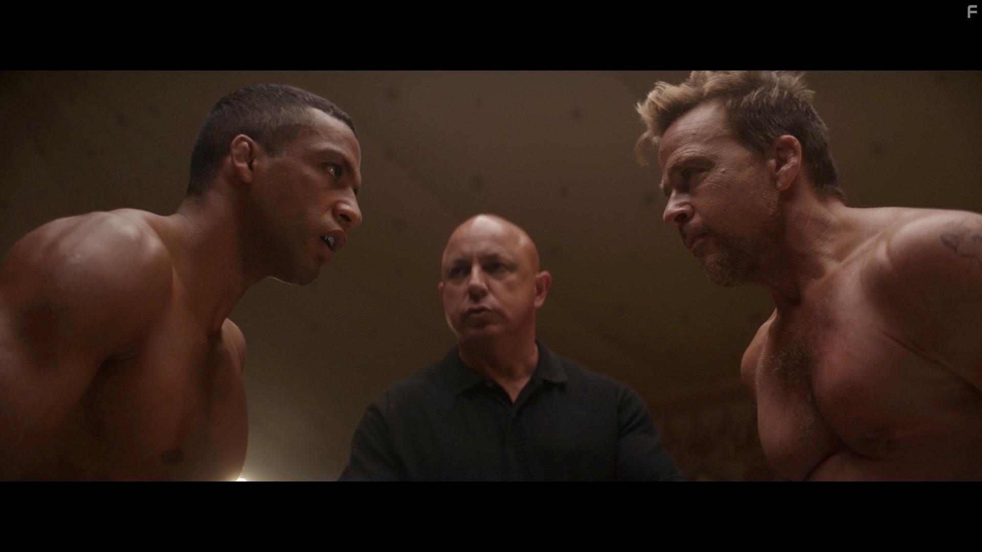 Sean Patrick Flanery and Edson Barboza in Born a Champion (2021)