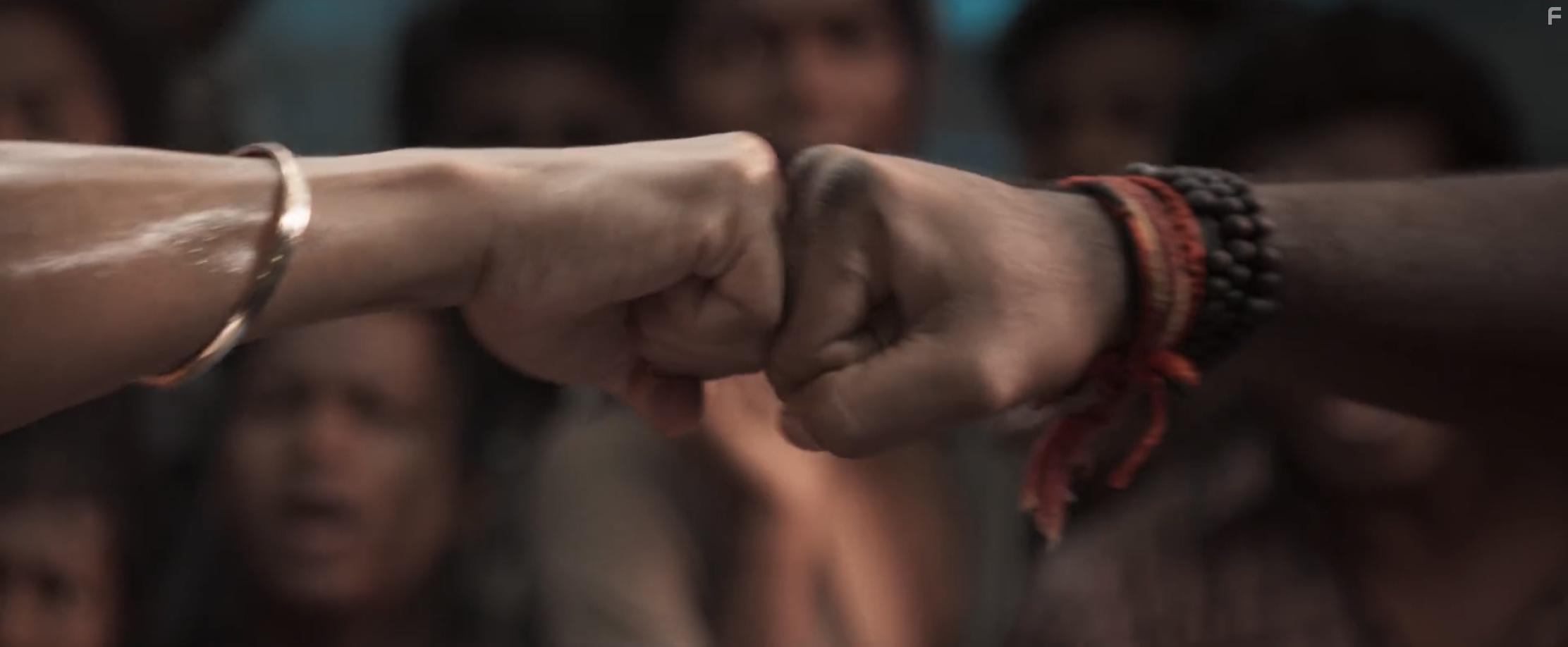 Joseph Vijay and Vijay Sethupathi in Master (2021)