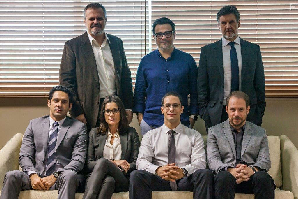 Flvia Alessandra, Antonio Calloni, Leonardo Franco, Bruce Gomlevsky, Joo Baldasserini, Marcelo Antunez, and Rainer Cadete in Polcia Federal: A Lei  para Todos (2017)
