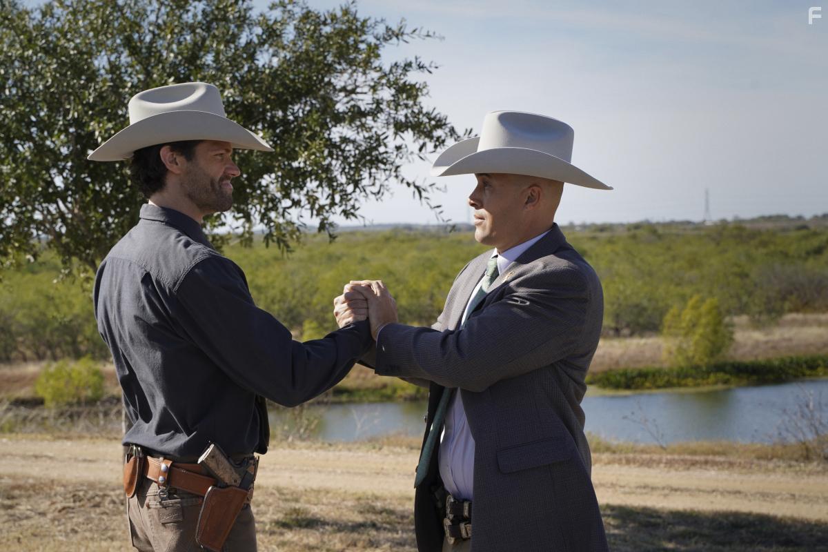 Coby Bell and Jared Padalecki in Walker (2021)