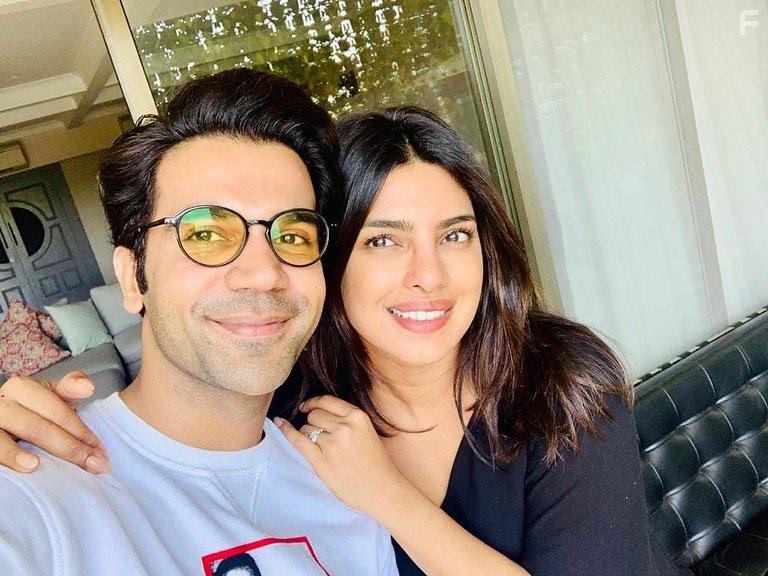 Priyanka Chopra and Rajkummar Rao at an event for The White Tiger (2021)