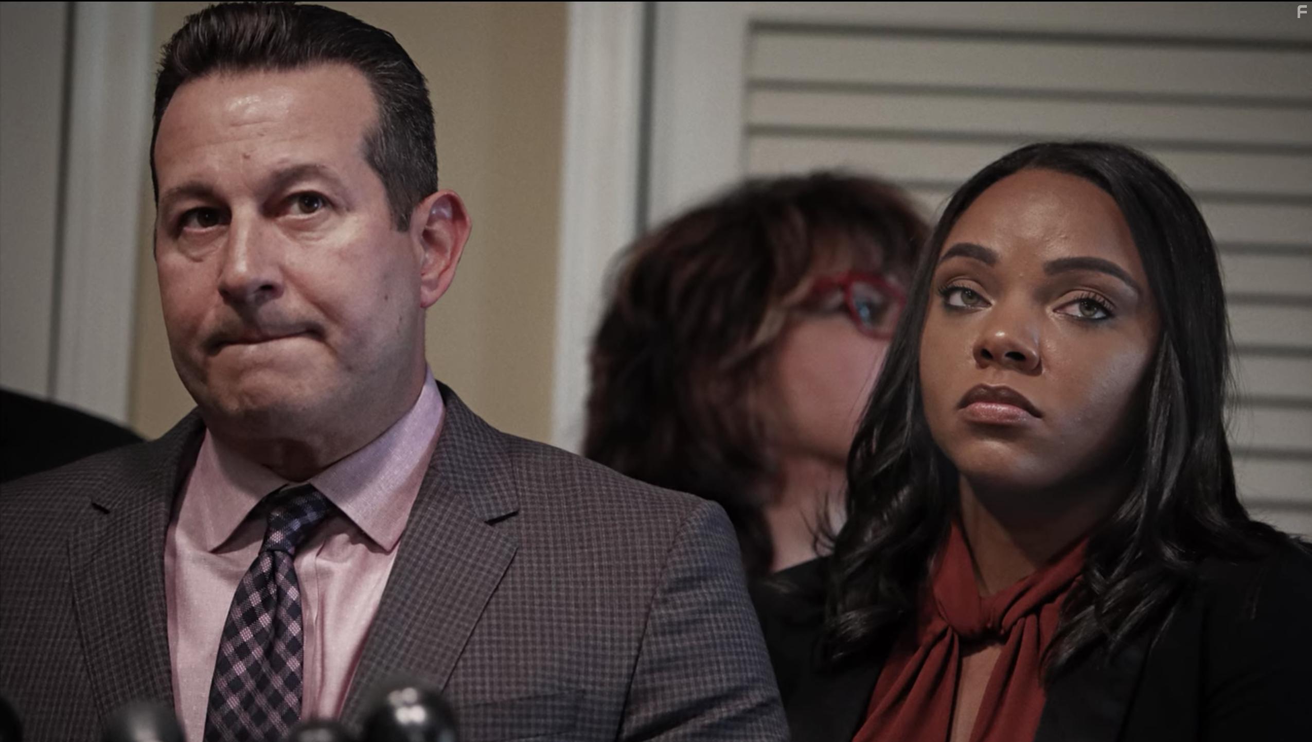 Jose Baez and Shayanna Jenkins-Hernandez in Killer Inside: The Mind of Aaron Hernandez (2020)