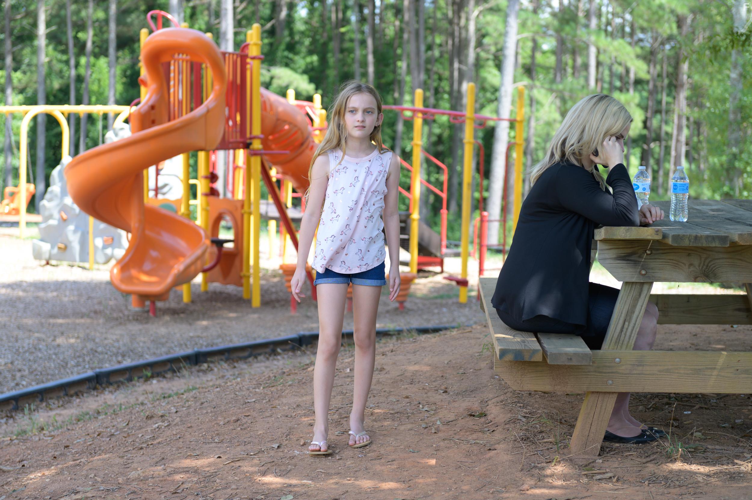 Amelie McLain and Lauren Buglioli in Transference (2020)