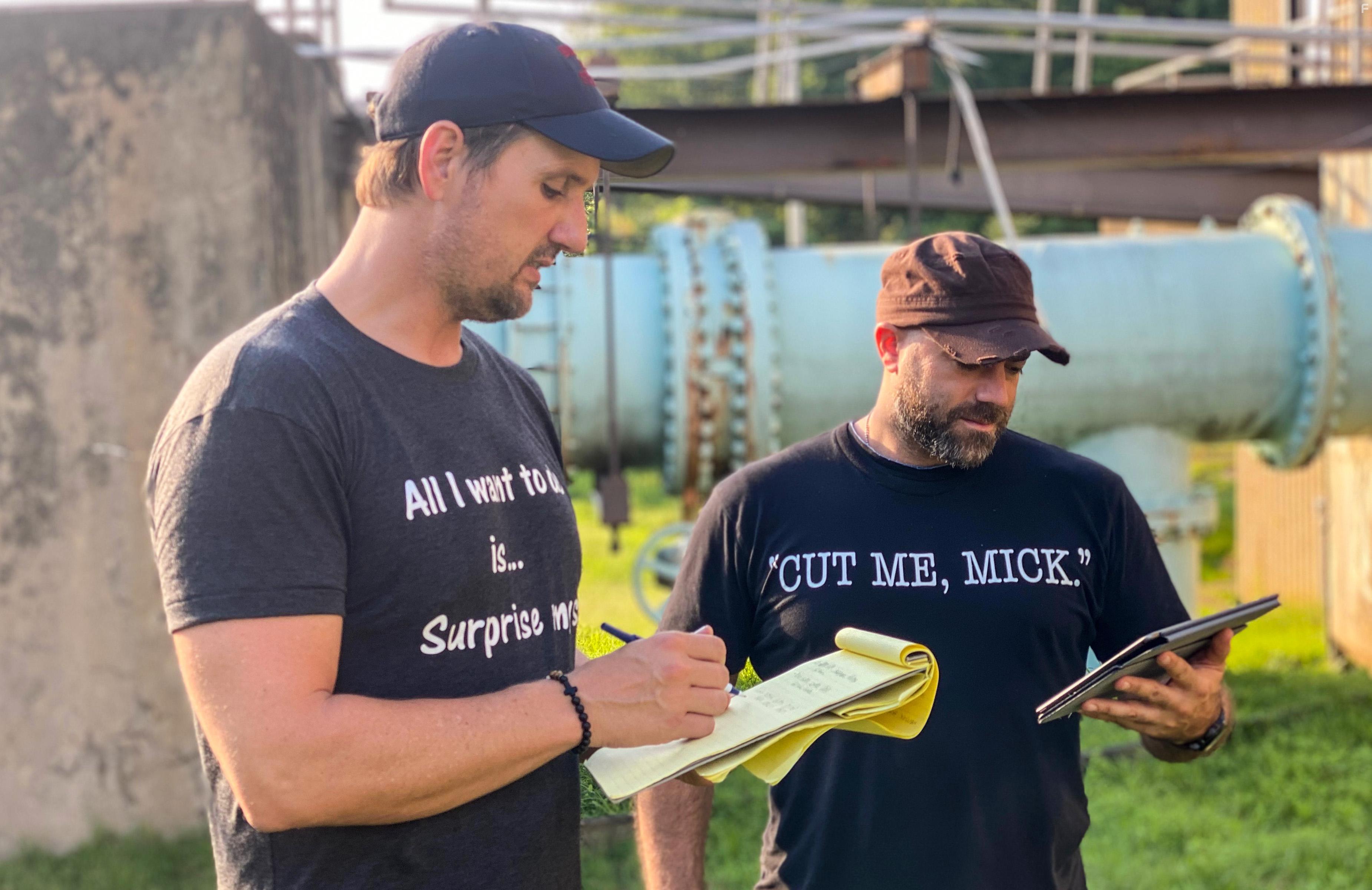 Jim Klock and Mike Capozzi in Slayed (2020)