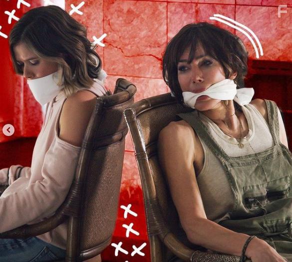 Krista Allen and Anna Marie Dobbins in The Wrong Mr. Right (2021)