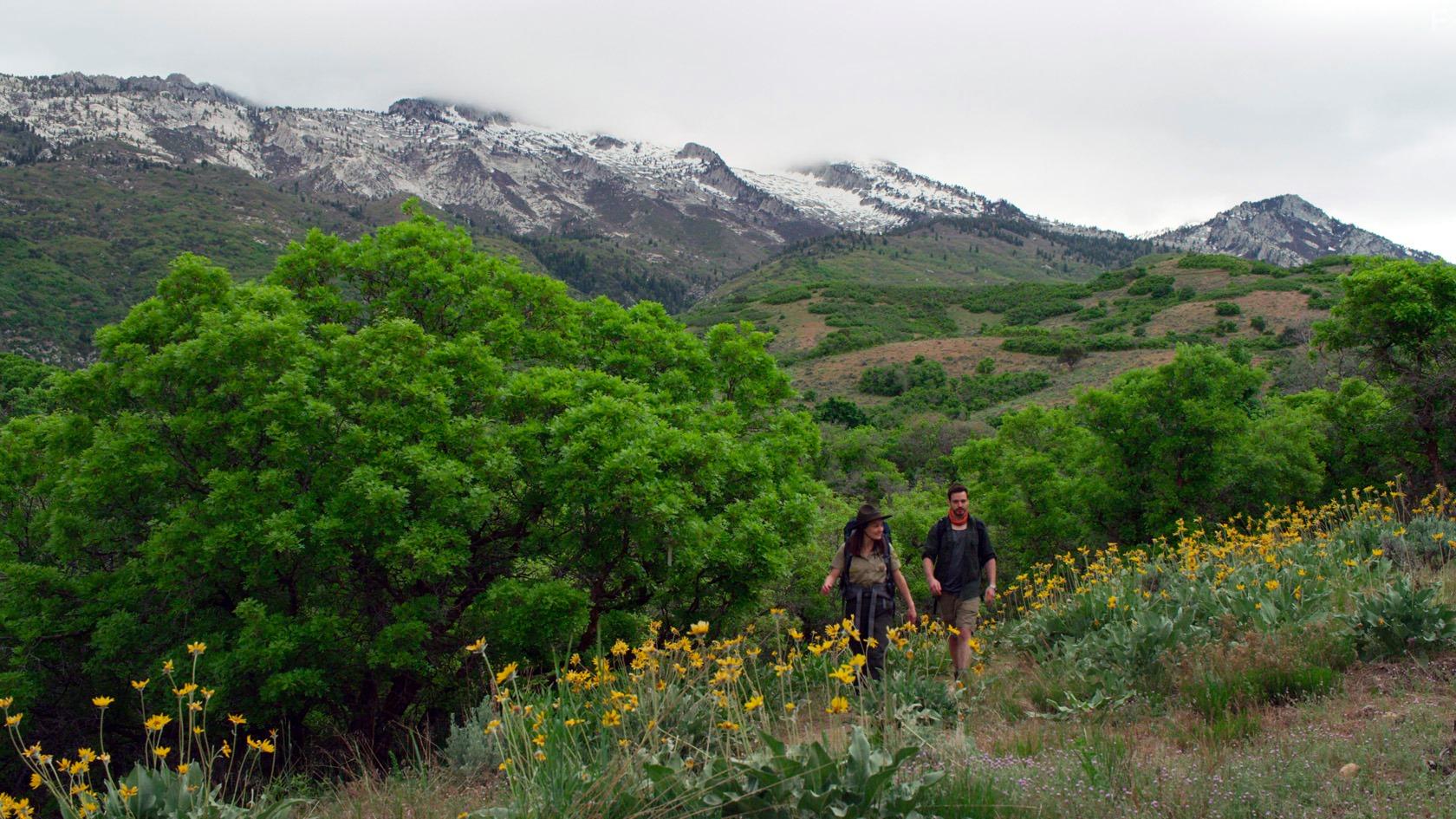 Jake Stormoen and Melanie Stone in Love, Lost & Found (2021)