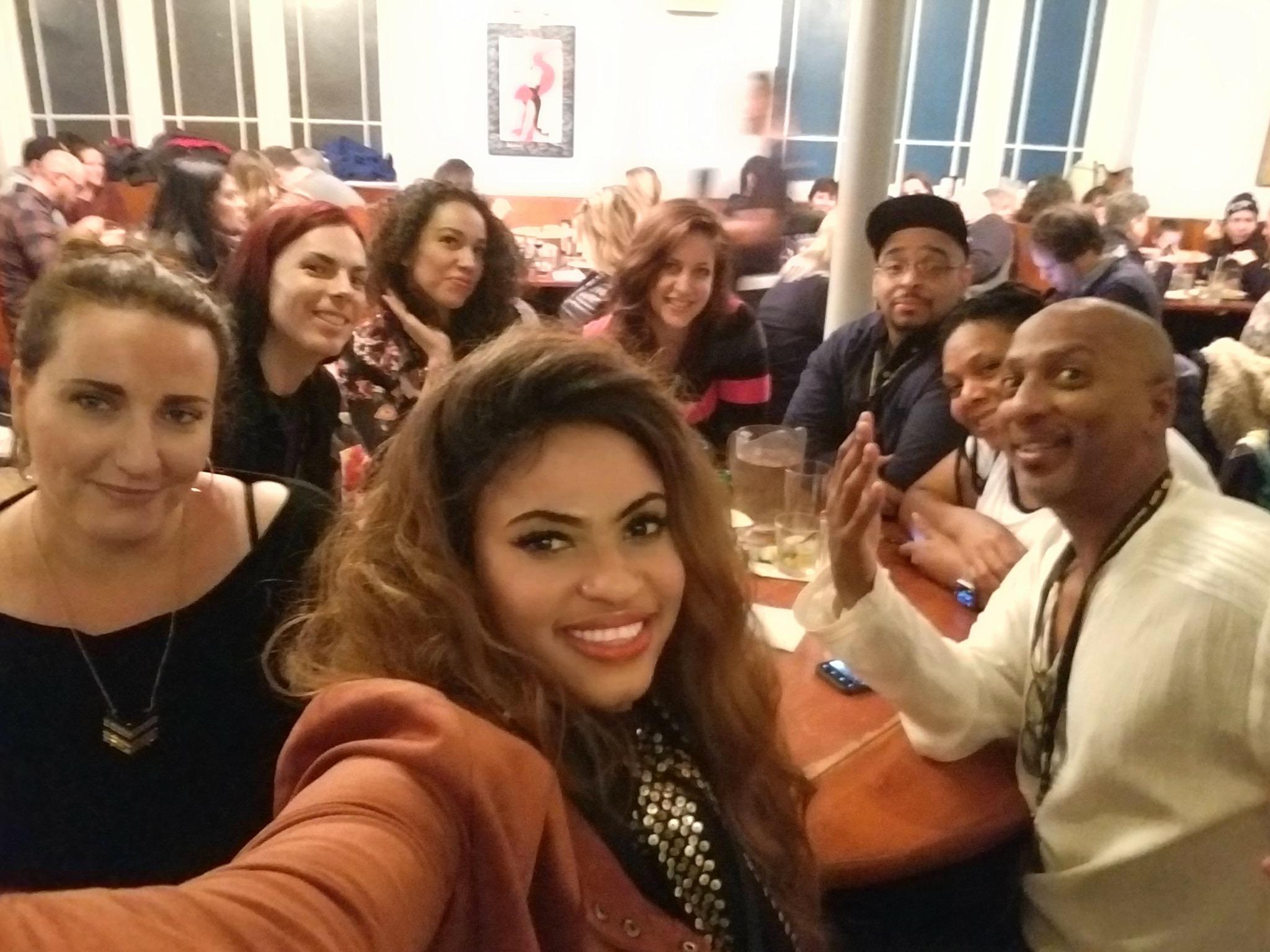 Barry Gaines, Daniel Pelissier, Daphnee Avril Bless, Maria LaVee, and Grace Vitale in A World of Worlds (2020)