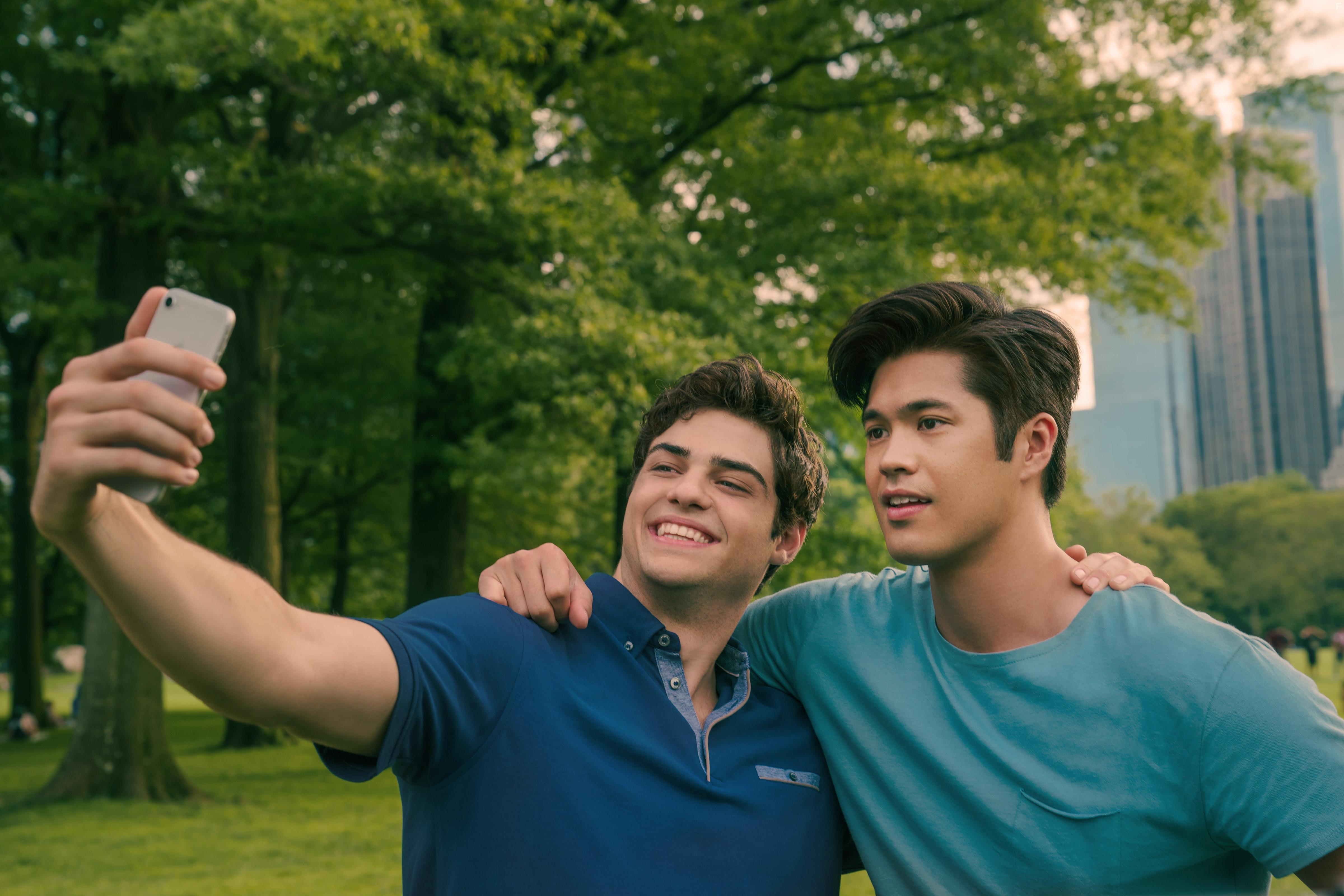 Sarah Shatz, Noah Centineo, and Ross Butler in To All the Boys: Always and Forever (2021)