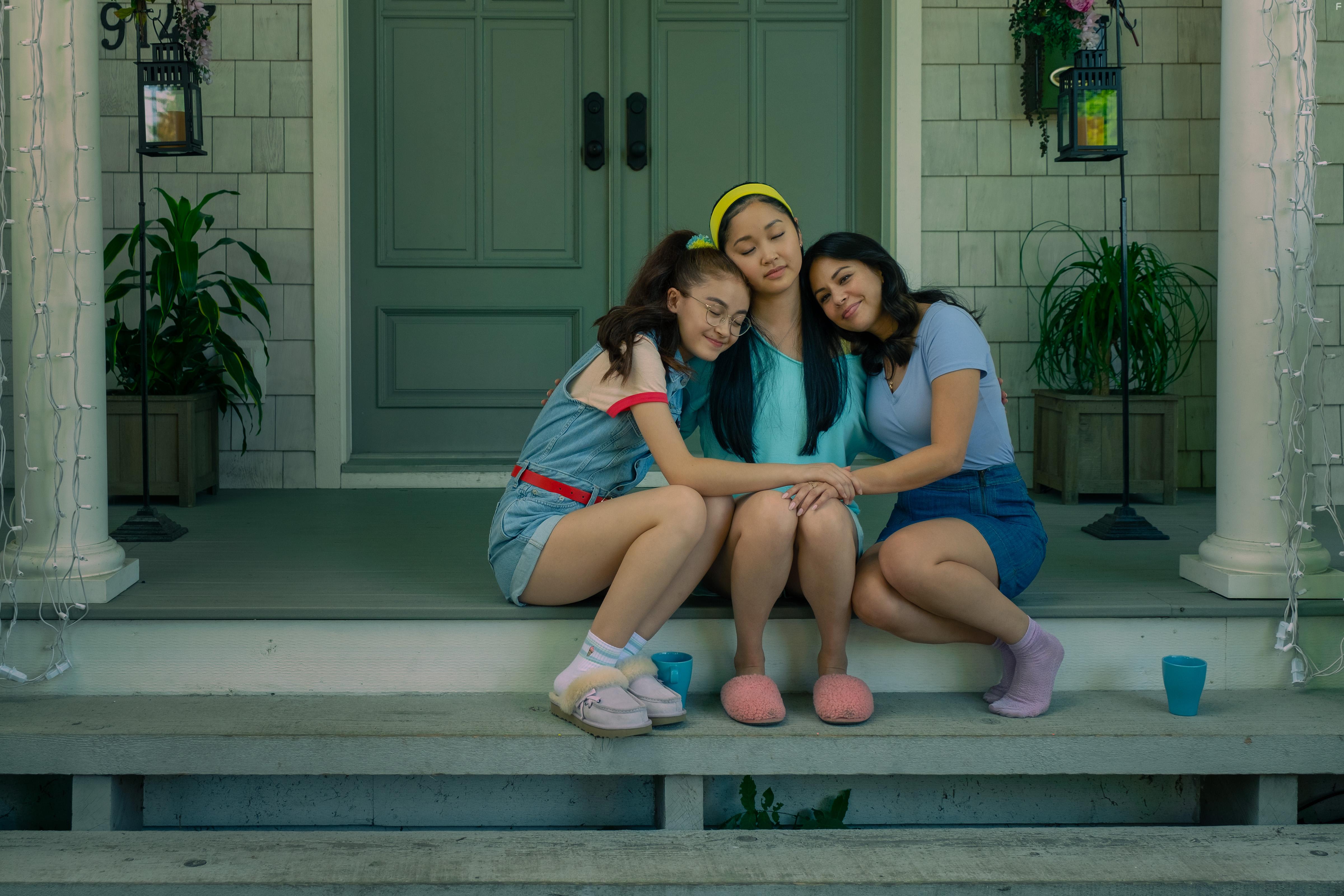 Janel Parrish, Lana Condor, and Anna Cathcart in To All the Boys: Always and Forever (2021)