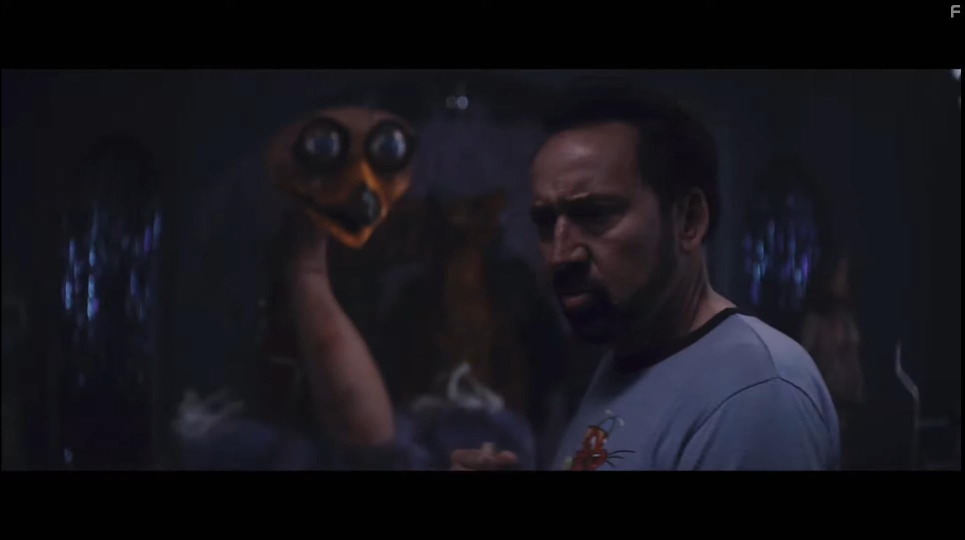 Nicolas Cage and BJ Guyer in Willy's Wonderland (2021)