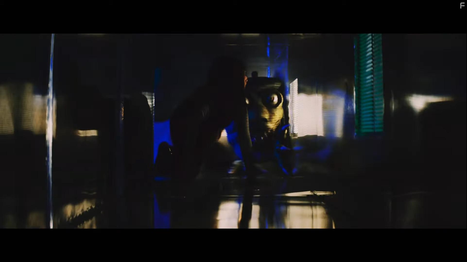 Christopher Bradley and Emily Tosta in Willy's Wonderland (2021)