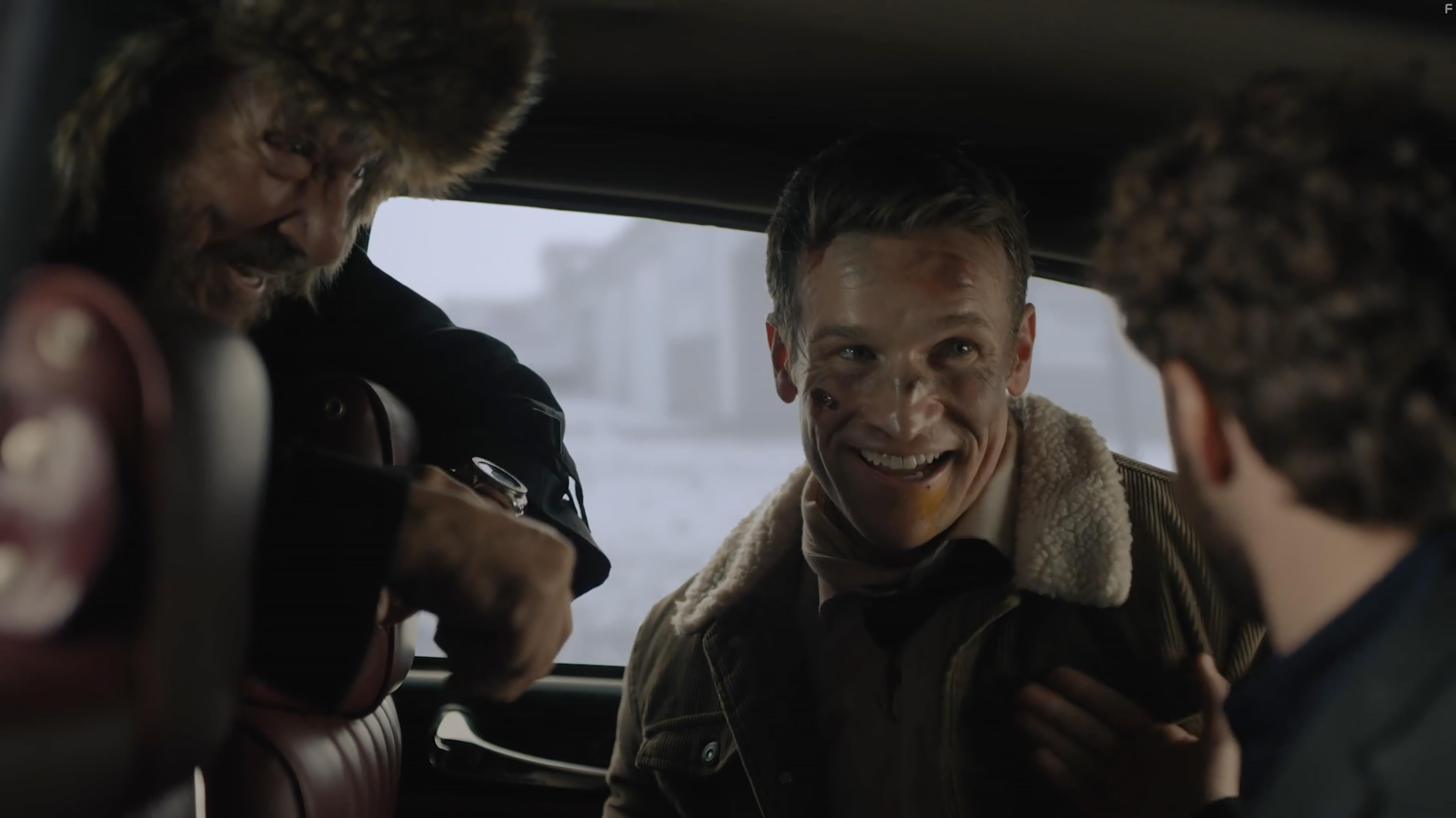 John Rhys-Davies, Claybourne Elder, and Shane Nepveu in Bad Cupid (2021)