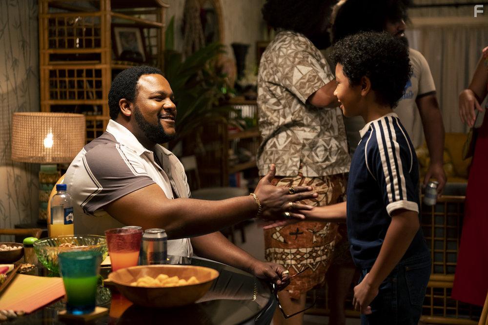 Nate Jackson and Adrian Groulx in Young Rock (2021)