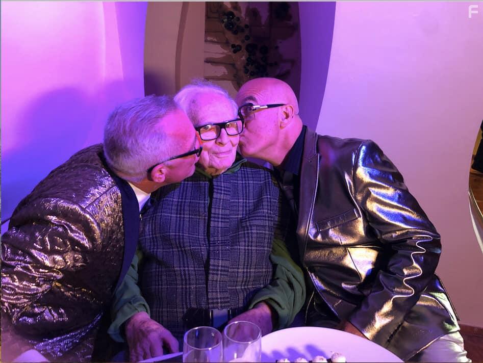 Directing team, P. David Ebersole & Todd Hughes, with Pierre Cardin