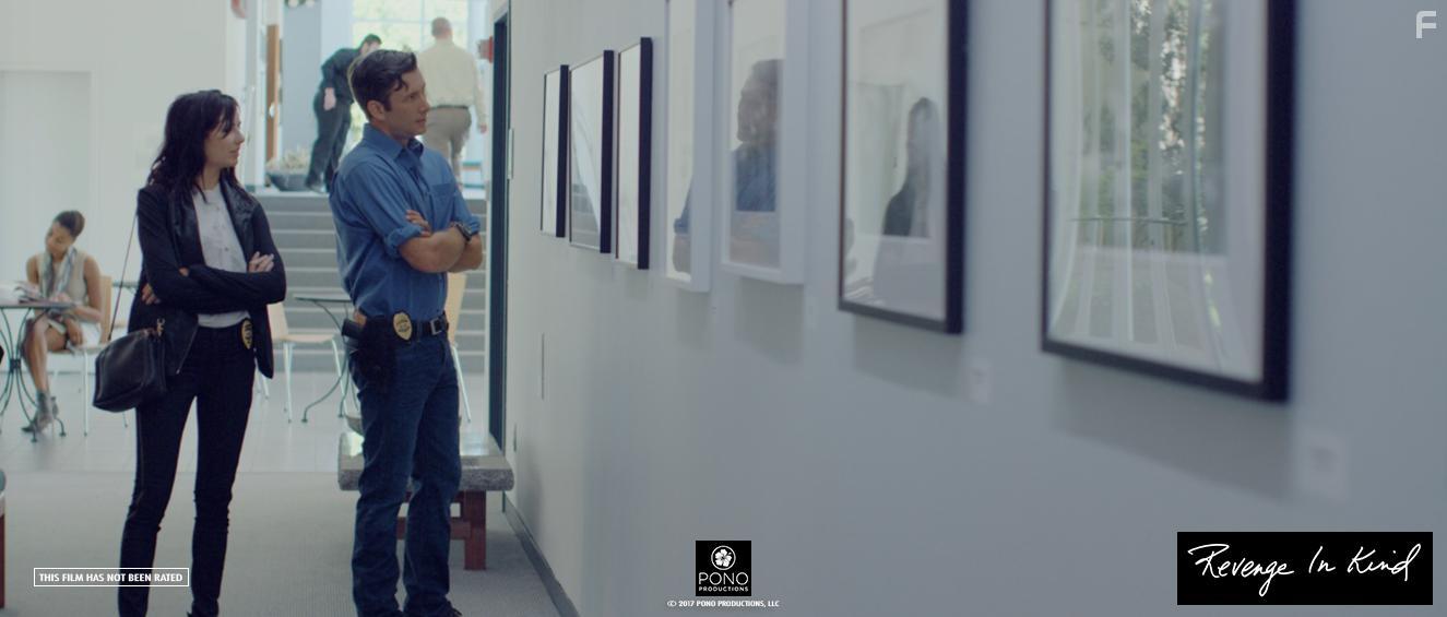 Chad Halbrook and Sasha Higgins in Revenge in Kind (2017)