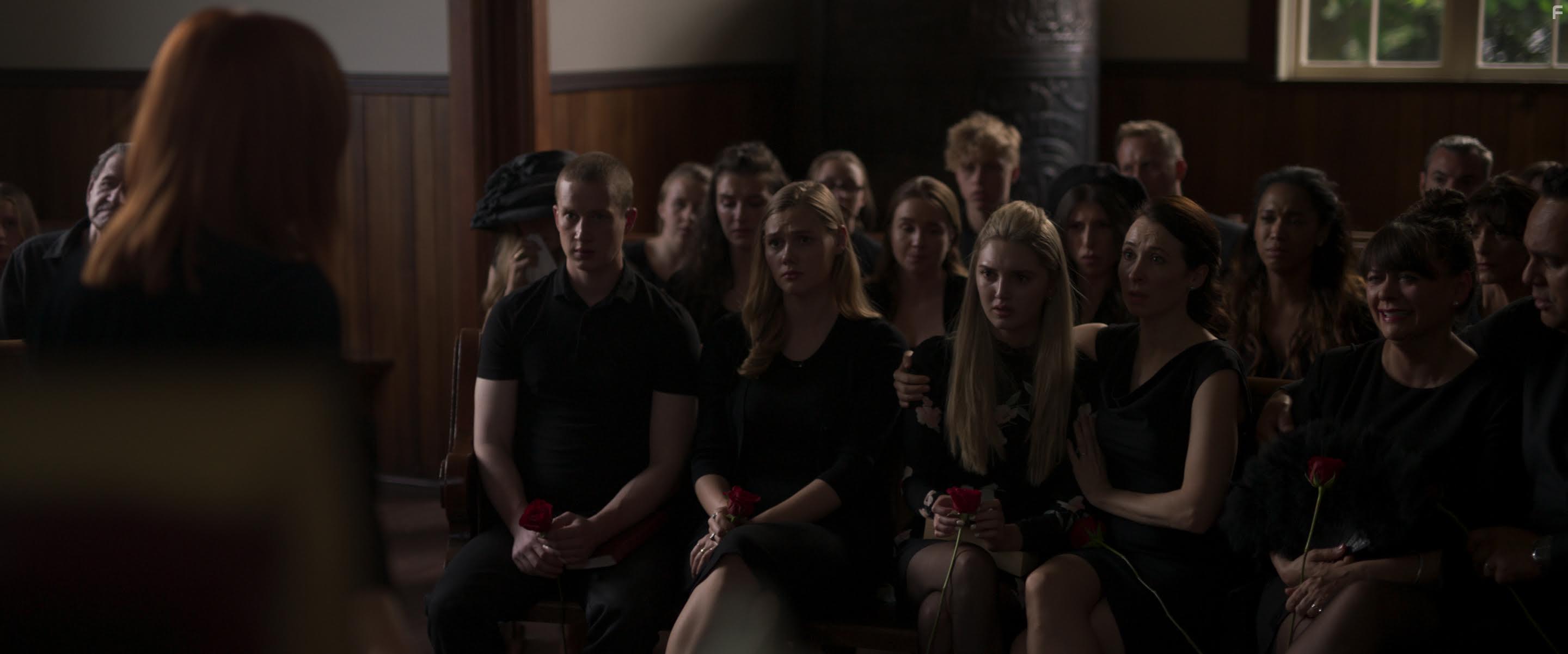 Francine Laimana, Kalani Laimana, Loretta Walsh, Teagan Vincze, Kaitlyn Bernard, and Maxwell Haynes in The Color Rose (2020)