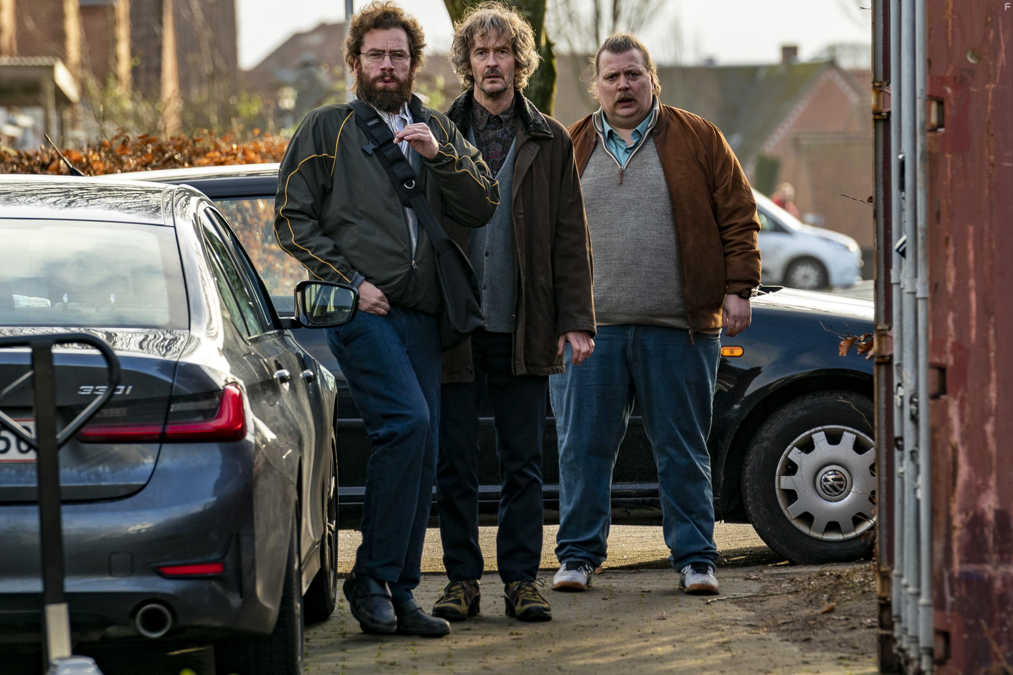 Nicolas Bro, Lars Brygmann, and Nikolaj Lie Kaas in Retfrdighedens ryttere (2020)