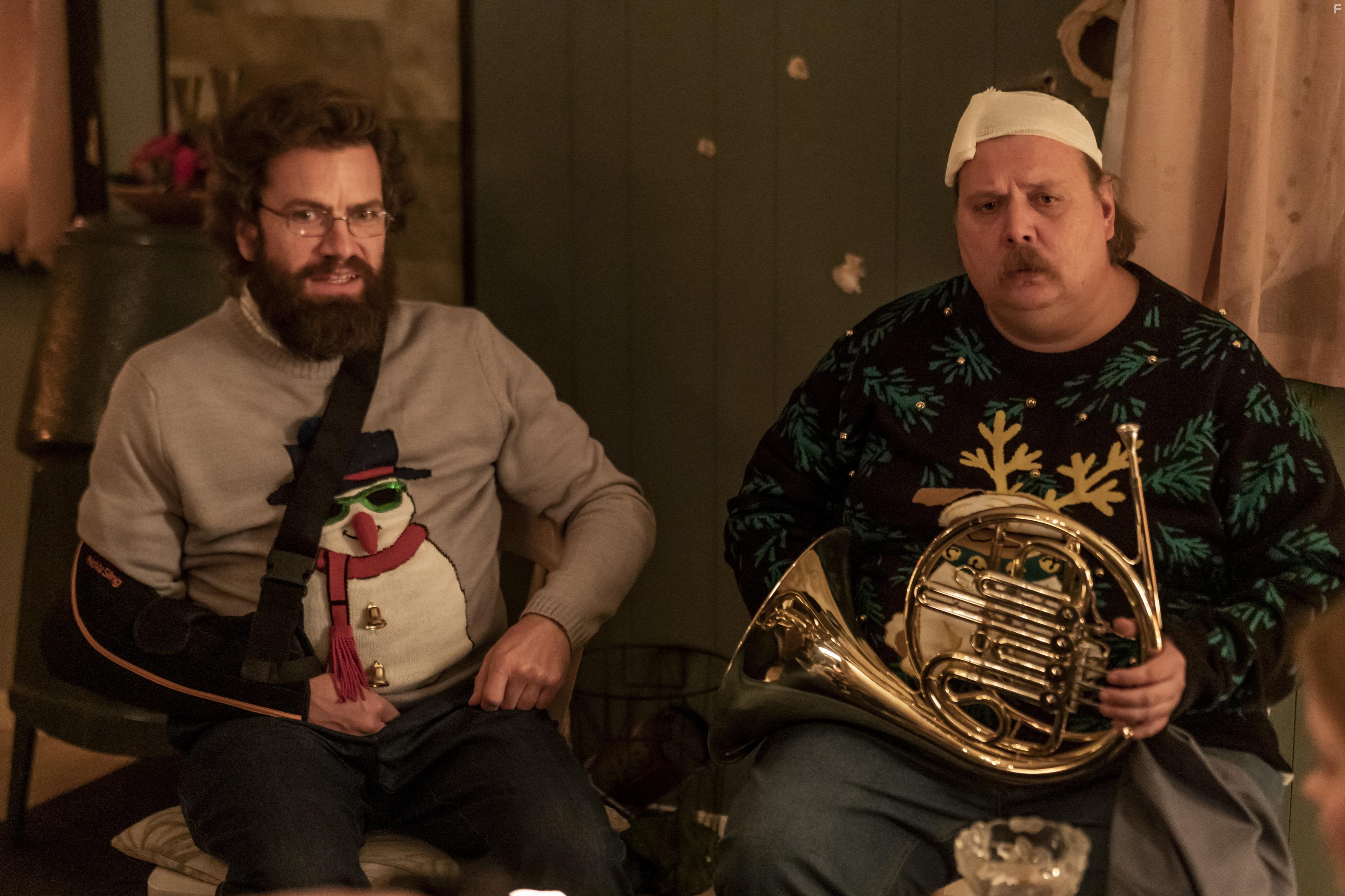 Nicolas Bro and Nikolaj Lie Kaas in Retfrdighedens ryttere (2020)