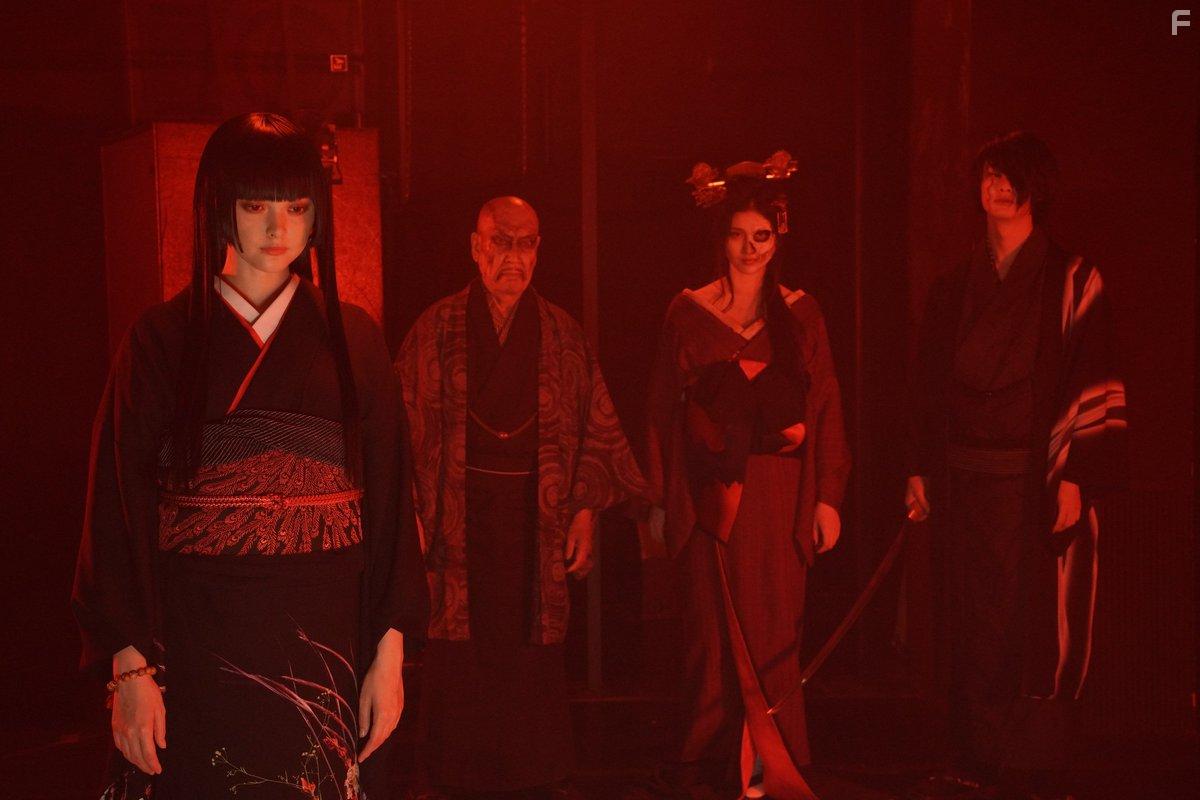 Akaji Maro, Raiku, Manami Hashimoto, and Tina Tamashiro in Jigoku Shjo (2019)
