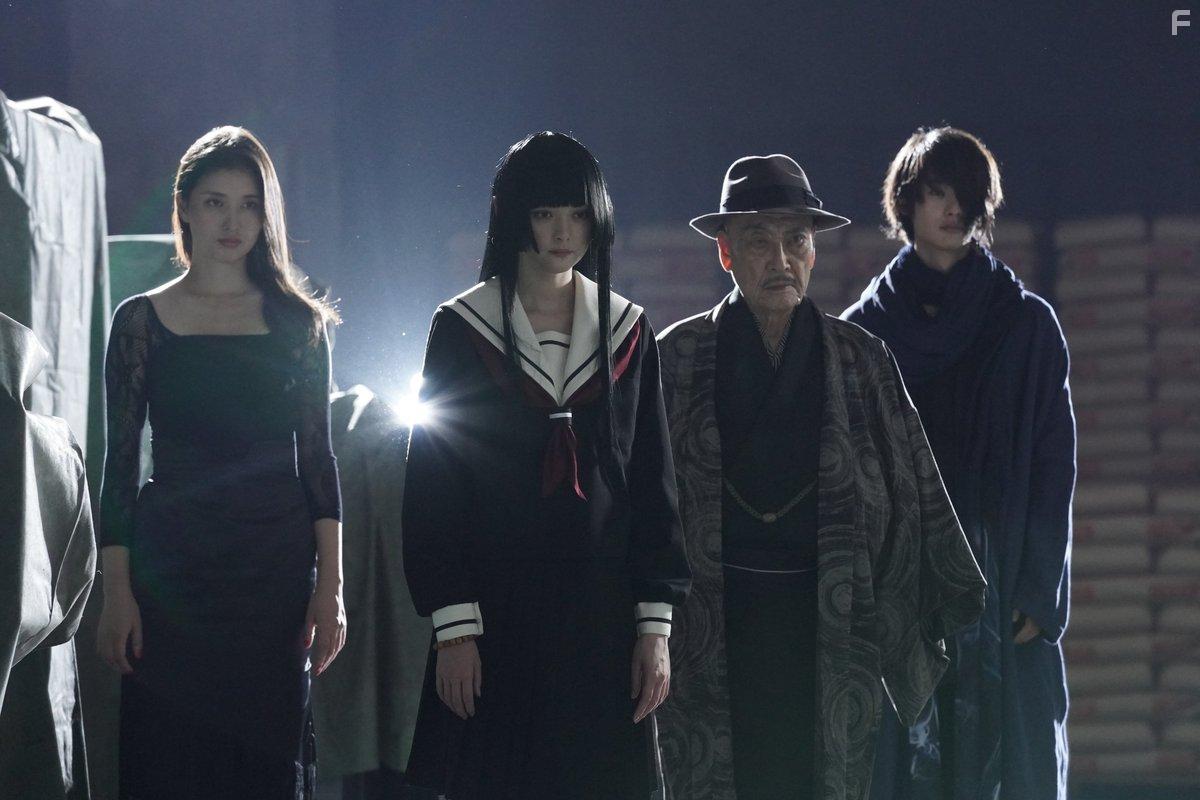 Akaji Maro, Raiku, Manami Hashimoto, and Tina Tamashiro in Jigoku Shjo (2019)