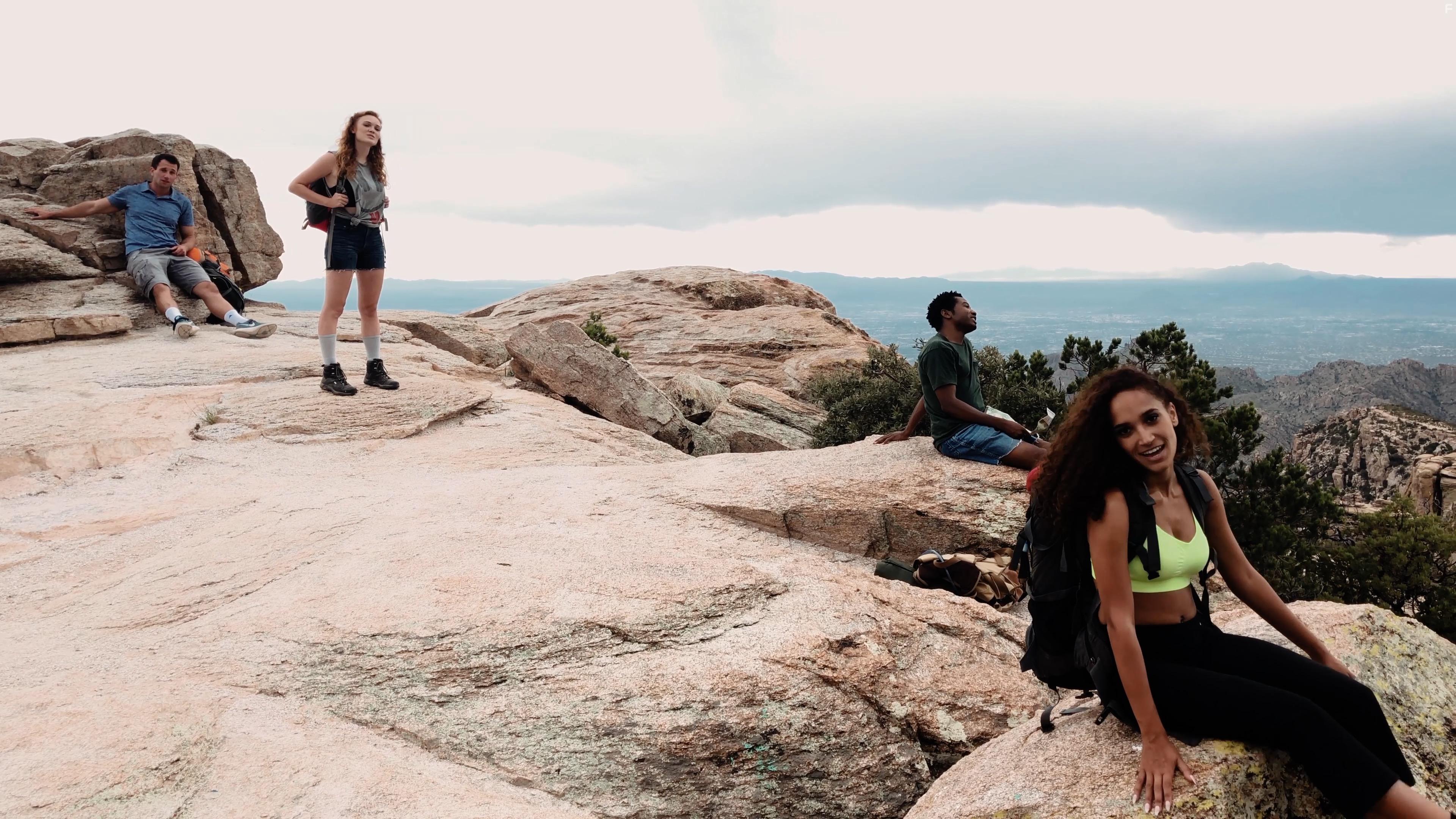 Otis Bassett, Kelly McCart, Shelby Lyn, and Ben Scattone in Dark Figures (2020)