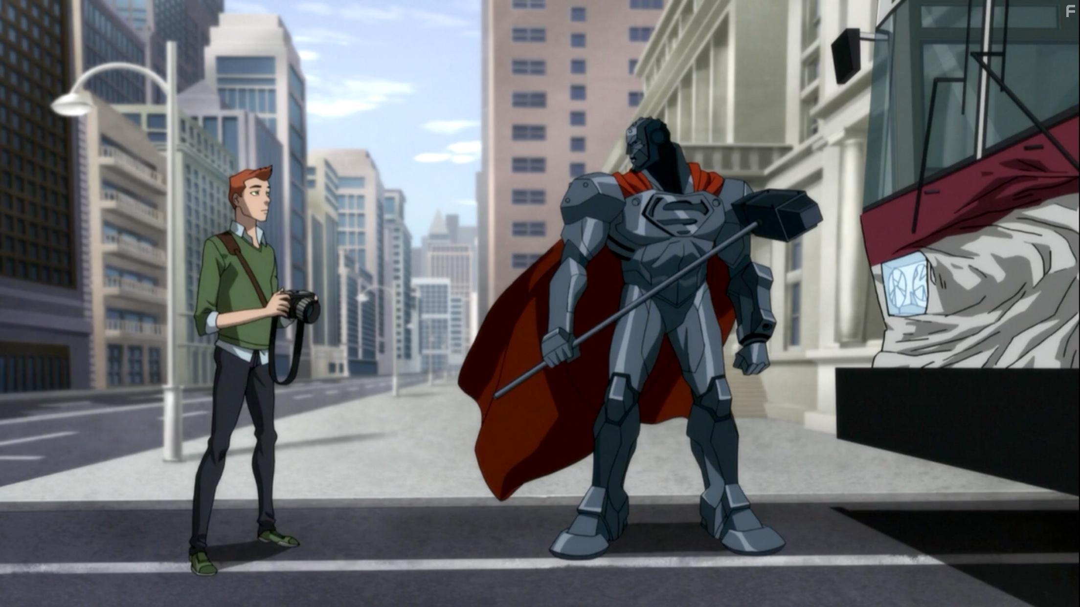 Cress Williams and Max Mittelman in The Death and Return of Superman (2019)