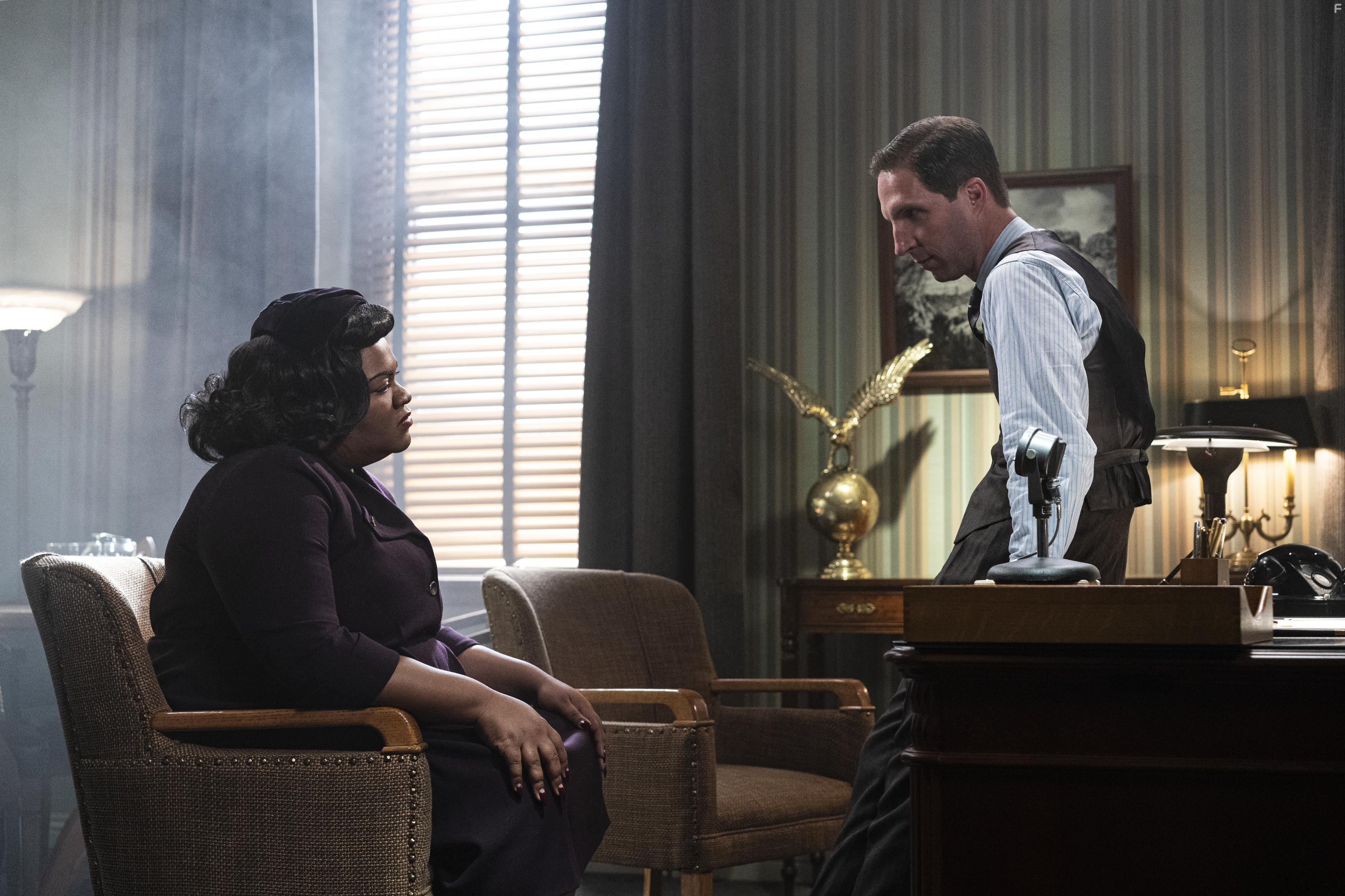 Blake DeLong and Da'Vine Joy Randolph in The United States vs. Billie Holiday (2021)