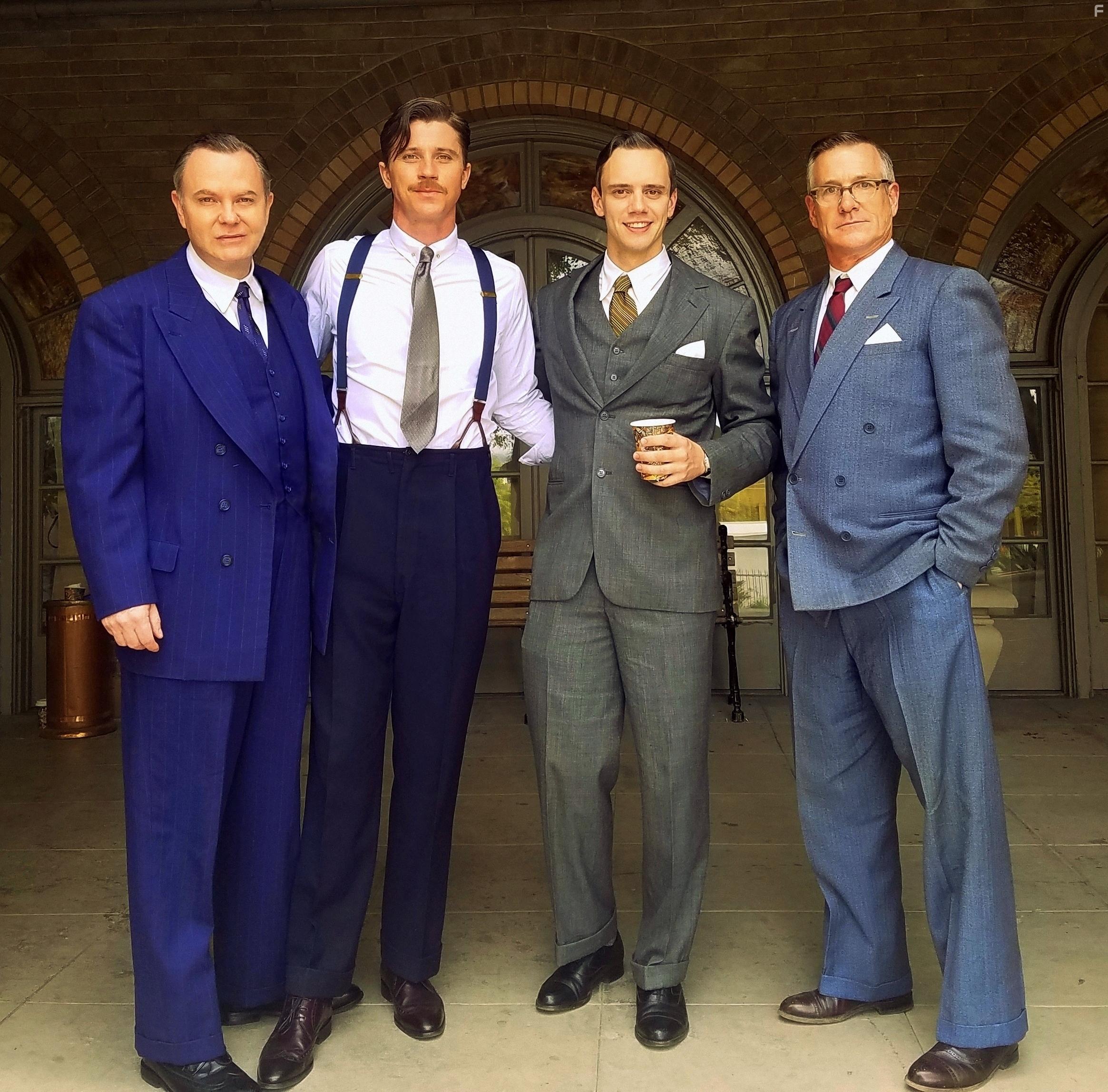 Jeff Corbett, Garrett Hedlund, Randy Davison, and Damian Joseph Quinn in The United States vs. Billie Holiday (2021)