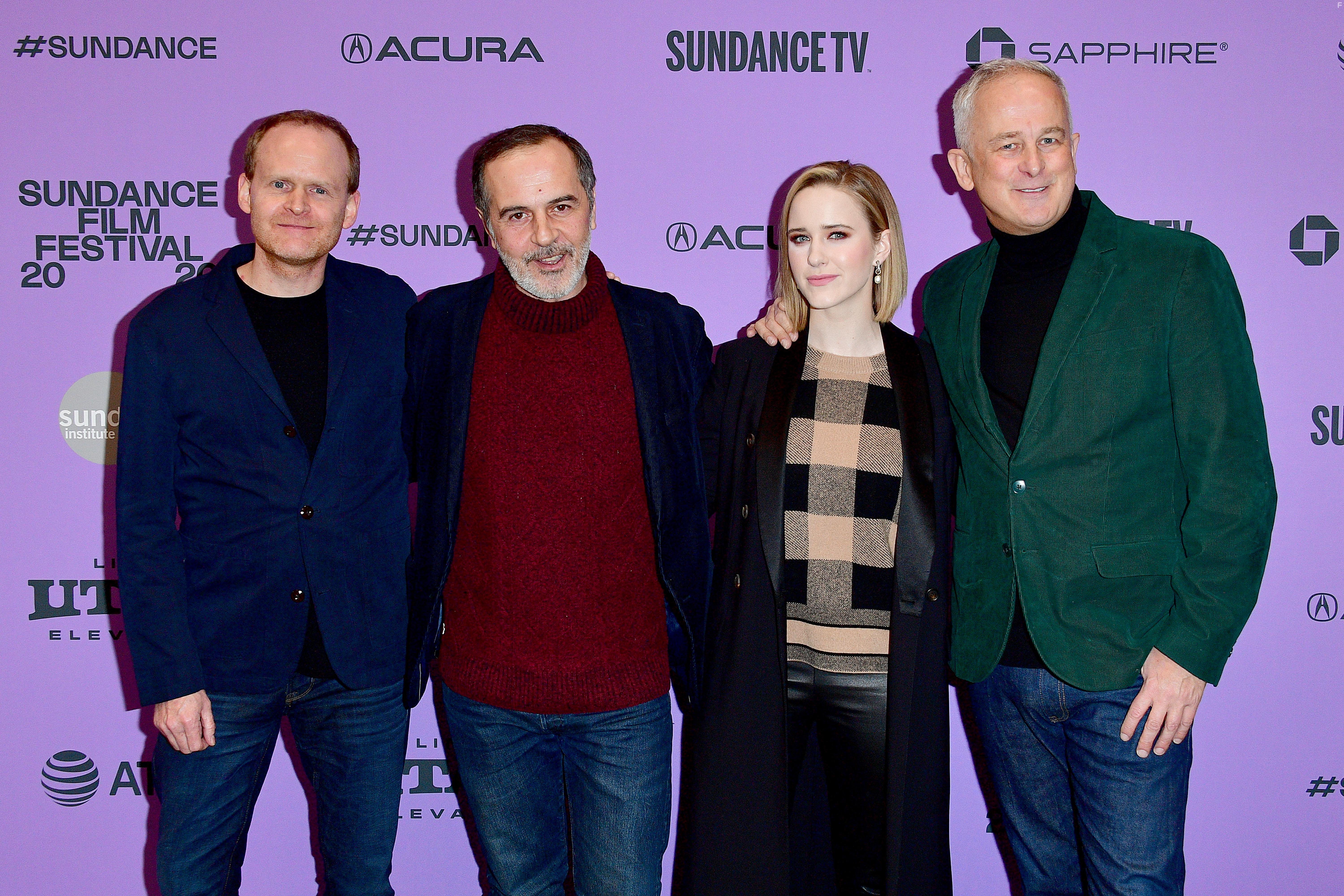 Merab Ninidze, Rachel Brosnahan, Dominic Cooke, and Tom O'Connor at an event for Ironbark (2020)