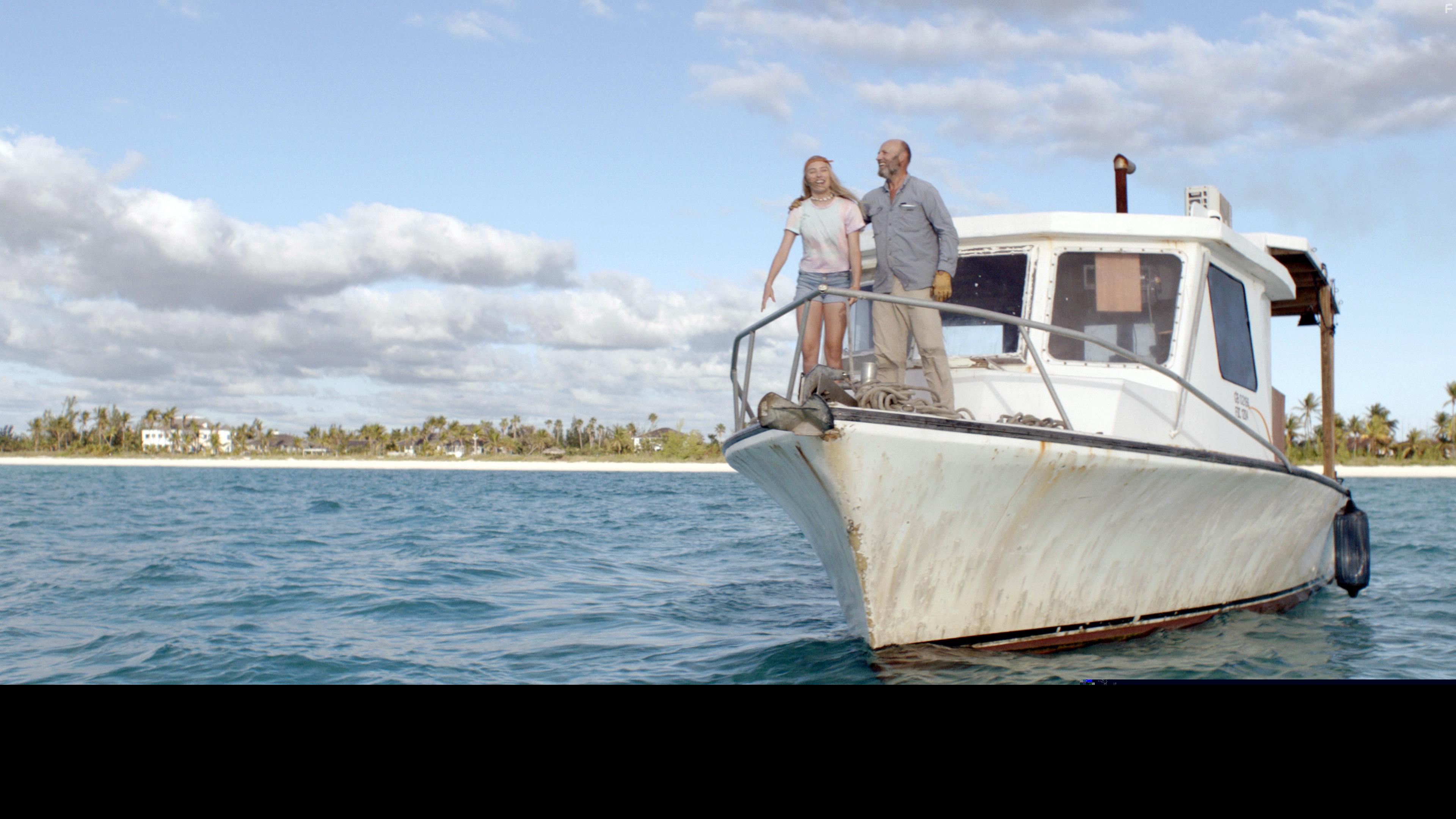 Peter Woodward and Tyler Jade Nixon in Dolphin Island (2021)