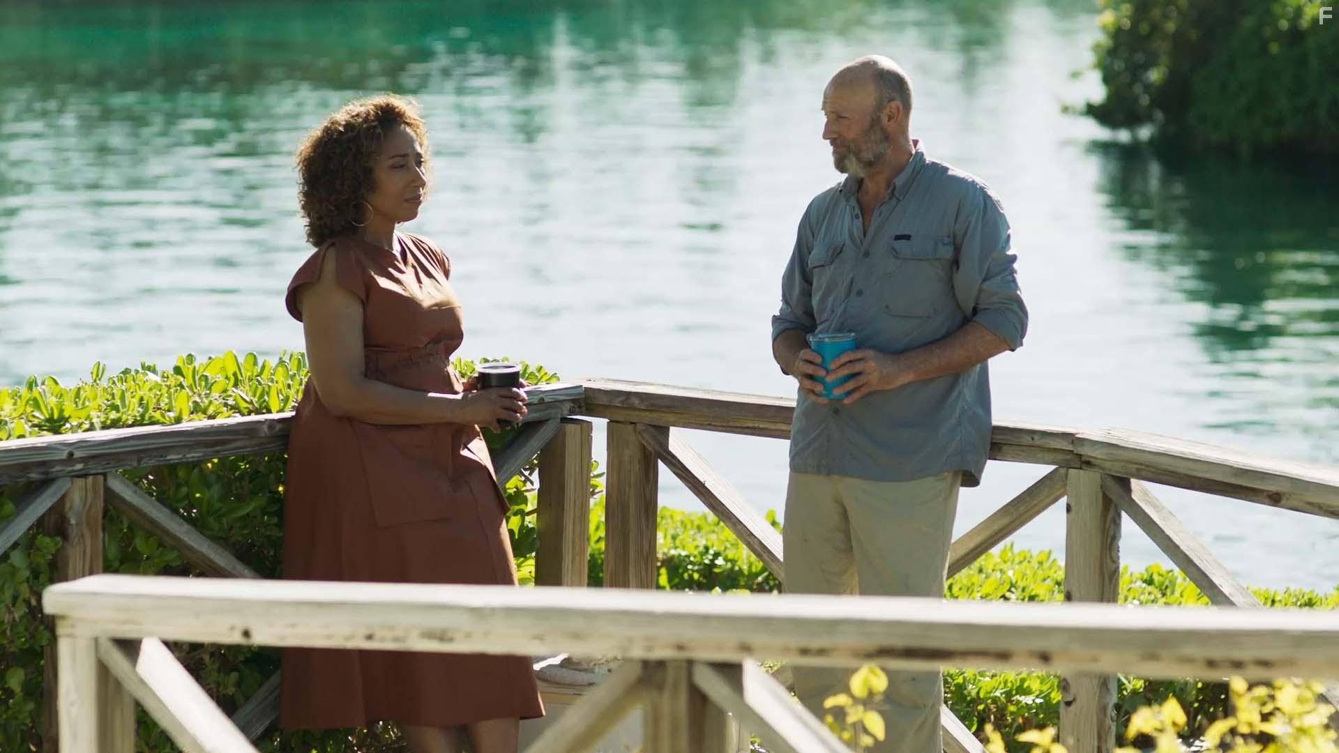 Peter Woodward and Dionne Lea in Dolphin Island (2021)