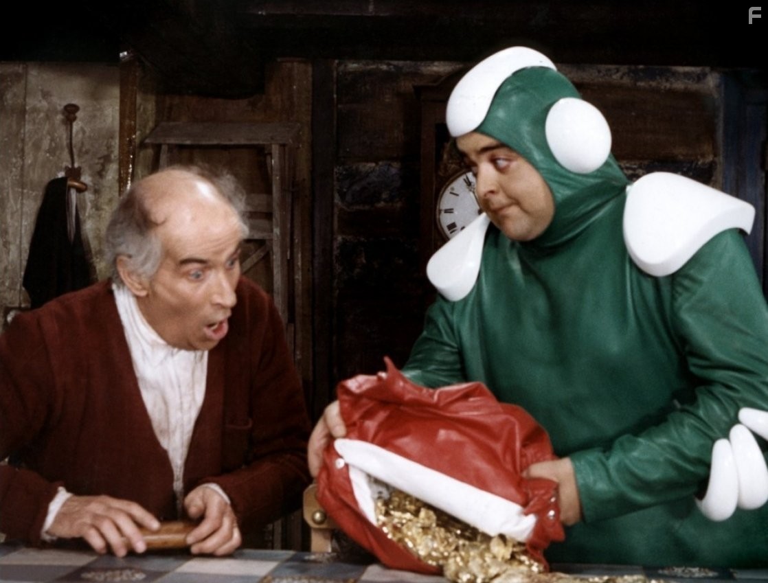 Louis de Fun?s and Jacques Villeret in Суп из капусты (1981)