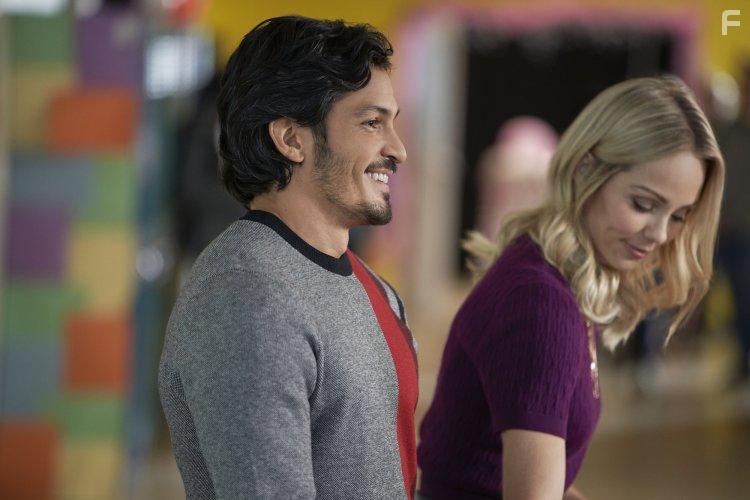 Nicholas Gonzalez and Laura Vandervoort in Playing Cupid (2021)