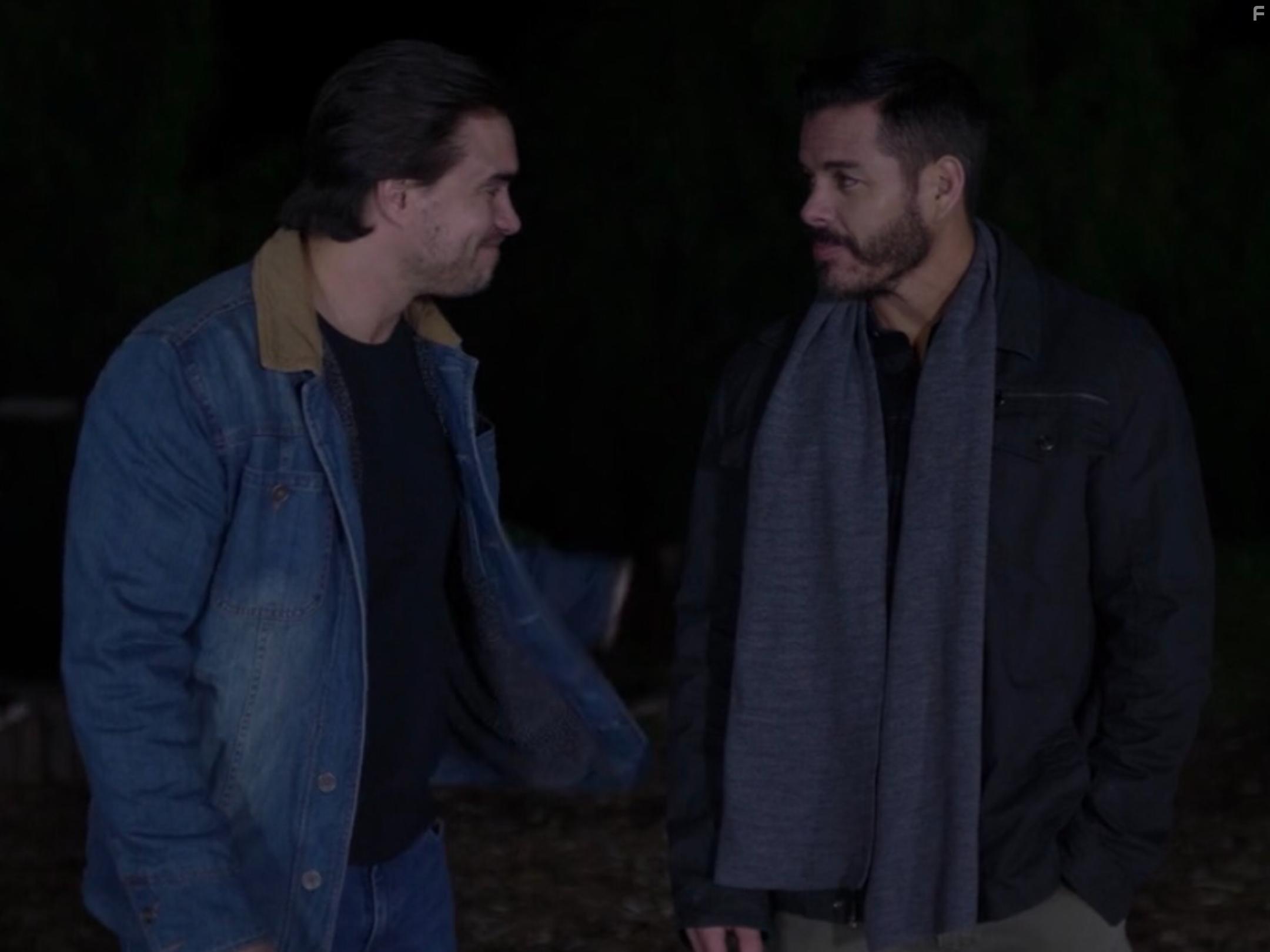Scott Hamm and Rob Mayes in The Stay (2021)