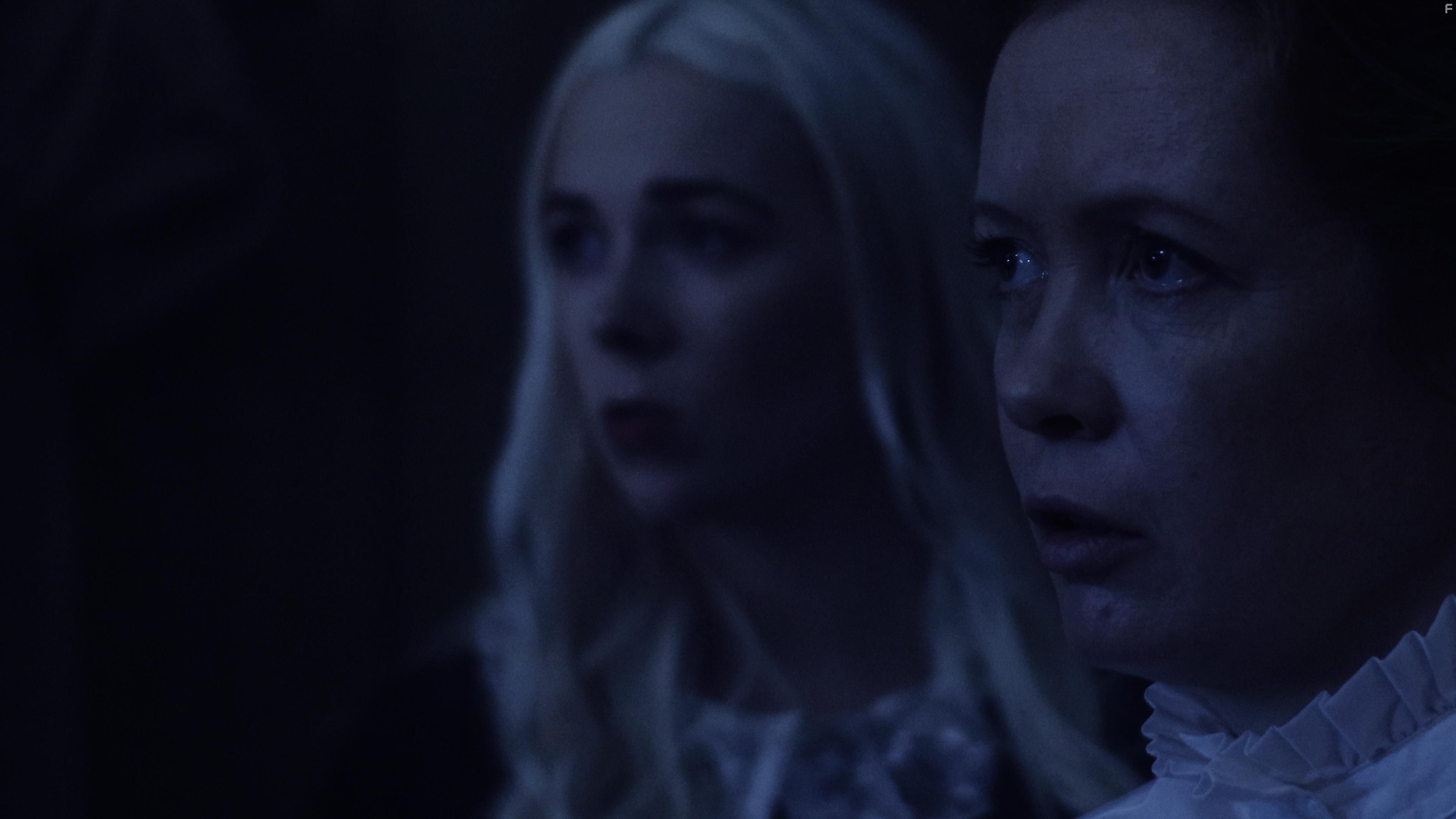 Lauren India Moss and Lesley Hayes in The Judge of Harbor County (2021)