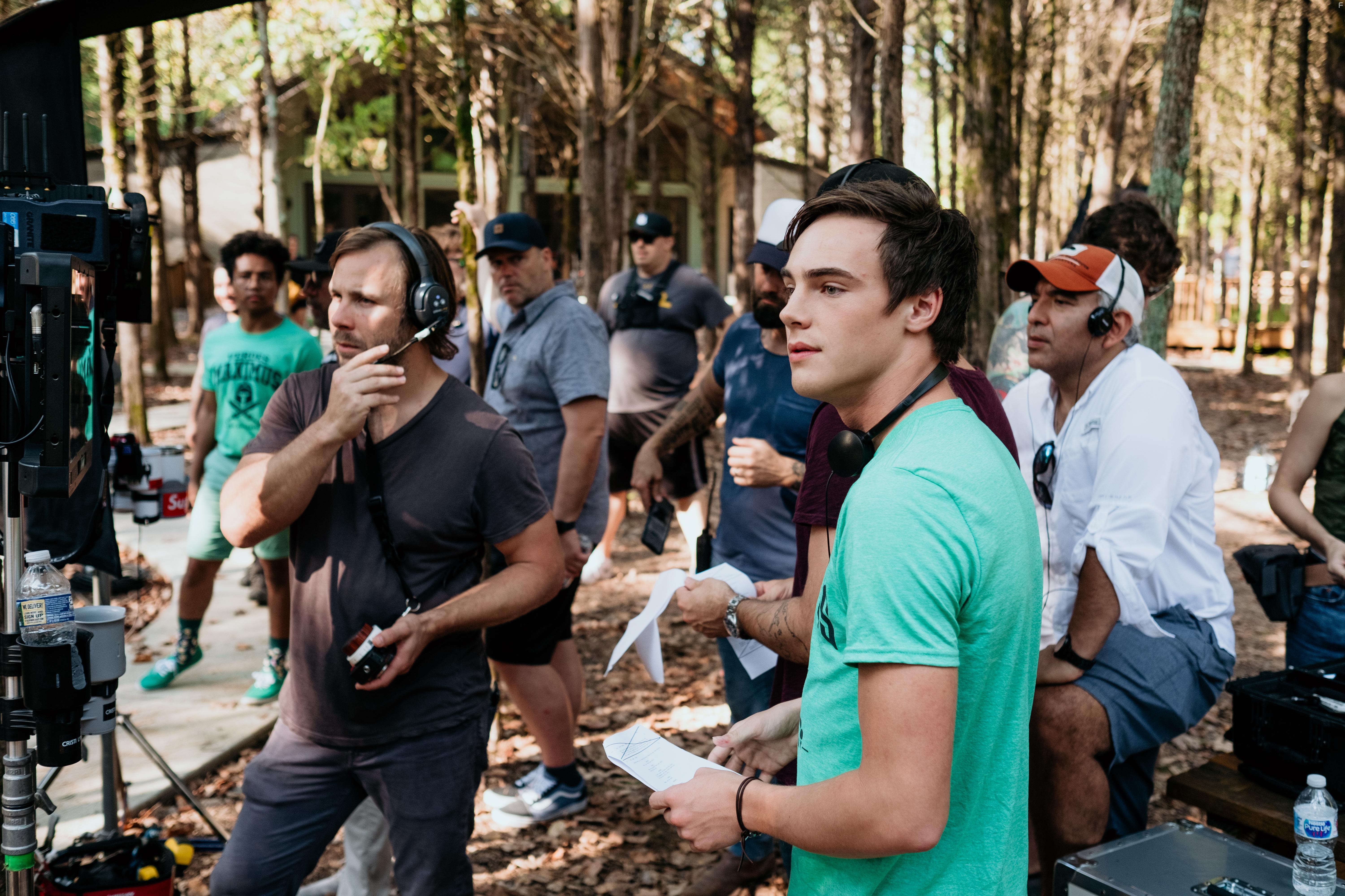 James King, Kevin Quinn, and Gabe Vasquez in A Week Away (2021)