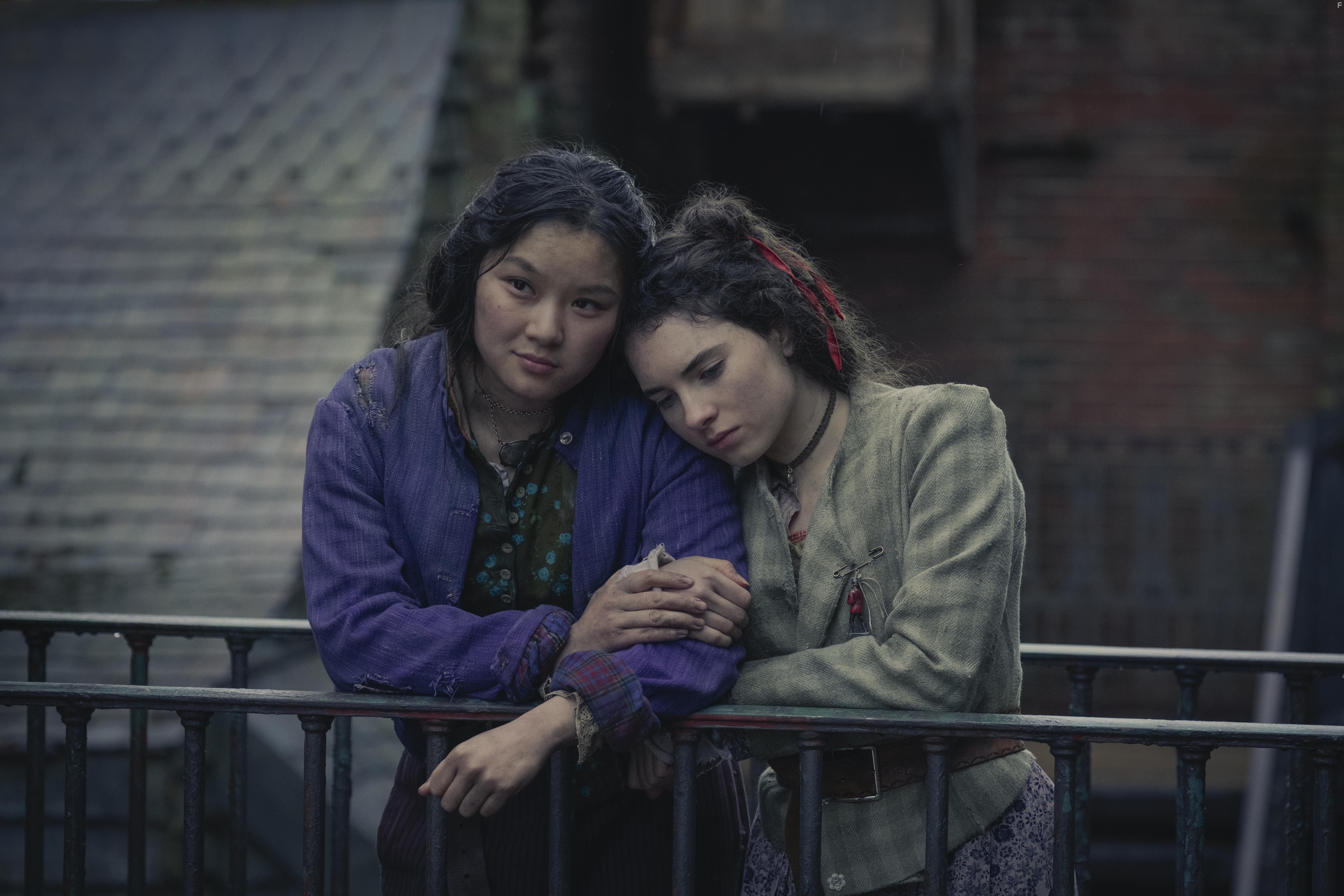 Thaddea Graham and Darci Shaw in The Irregulars (2021)