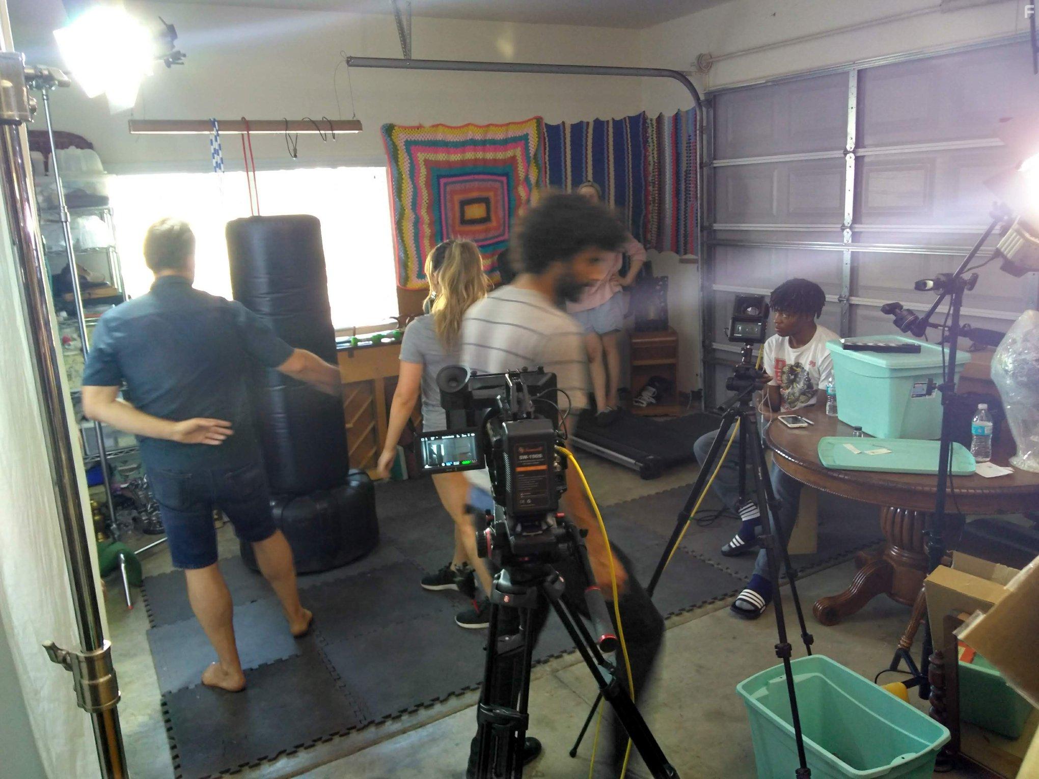 Manuel Crosby, Shelby Duclos, and Tyson Brown in First Date (2021)