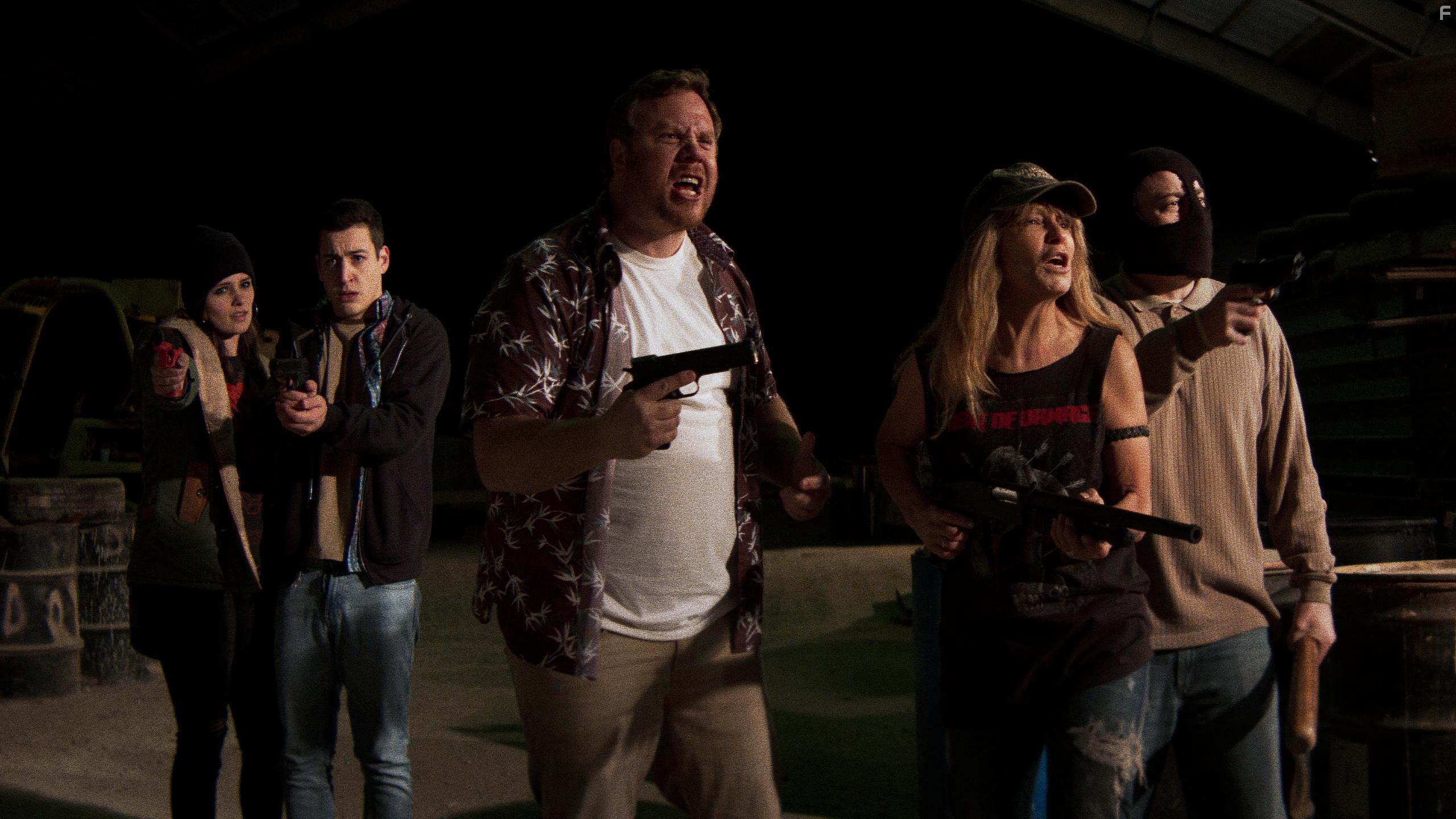 Jake Howard, Dave Reimer, Ryan Quinn Adams, Samantha Laurenti, and Angela Barber in First Date (2021)