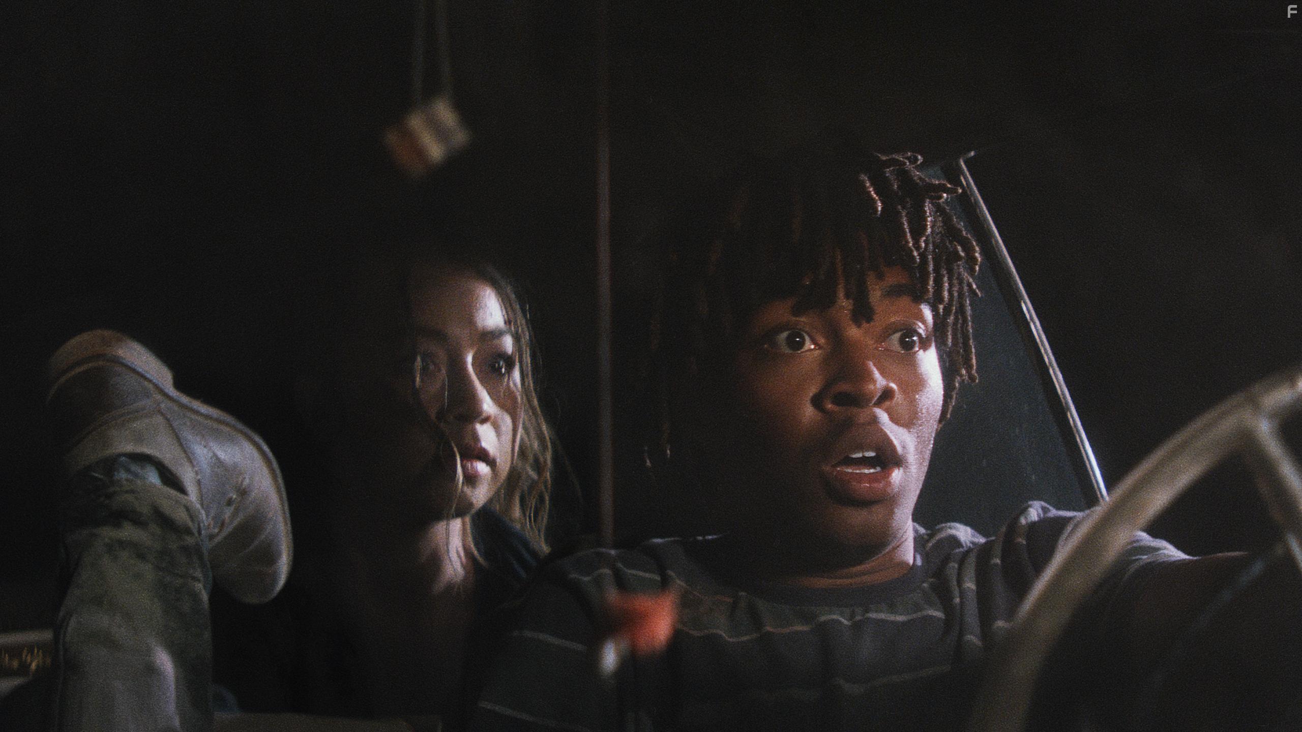 Shelby Duclos and Tyson Brown in First Date (2021)