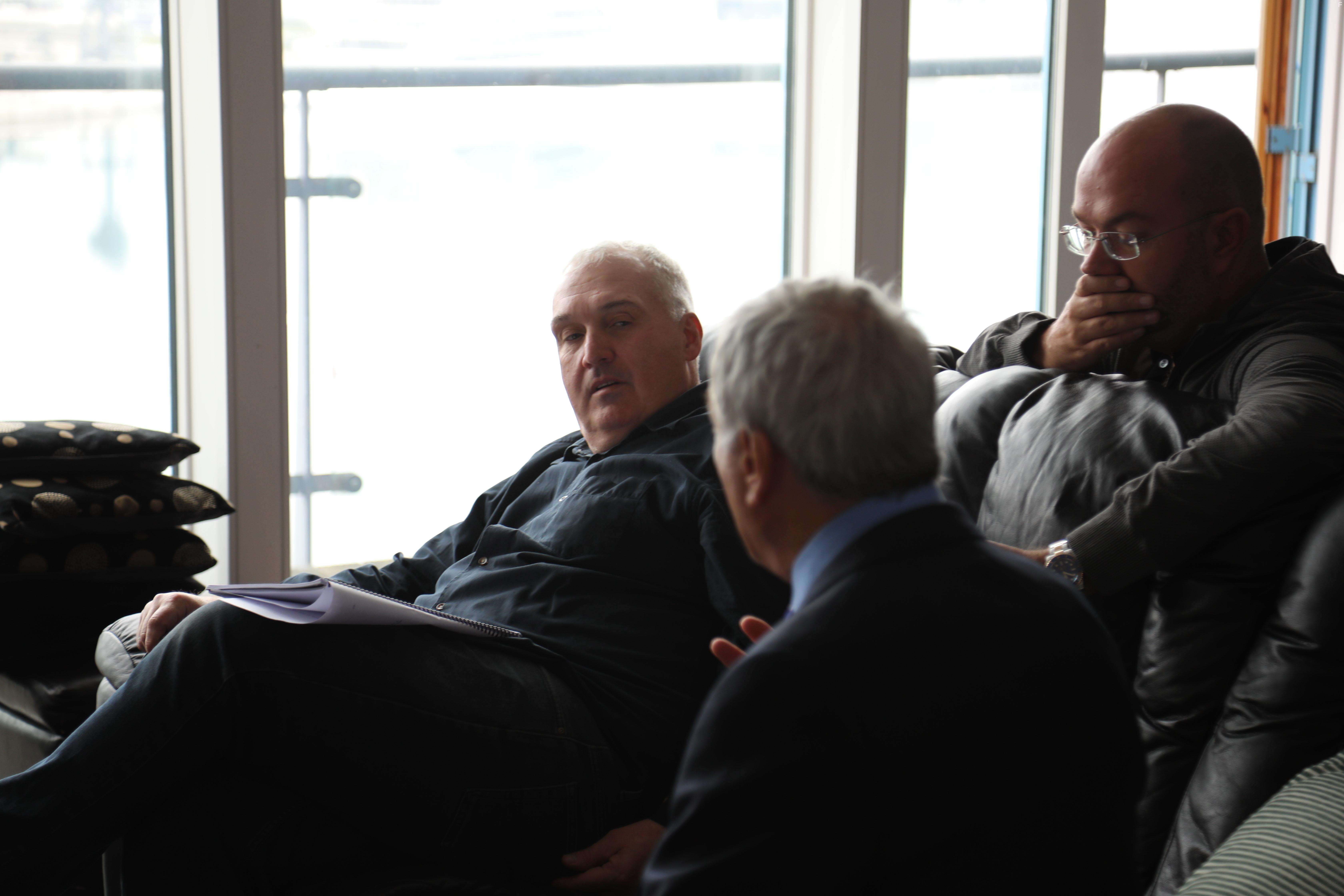 Frank Harper, Billy Murray, and Jonathan Sothcott in Nemesis (2021)