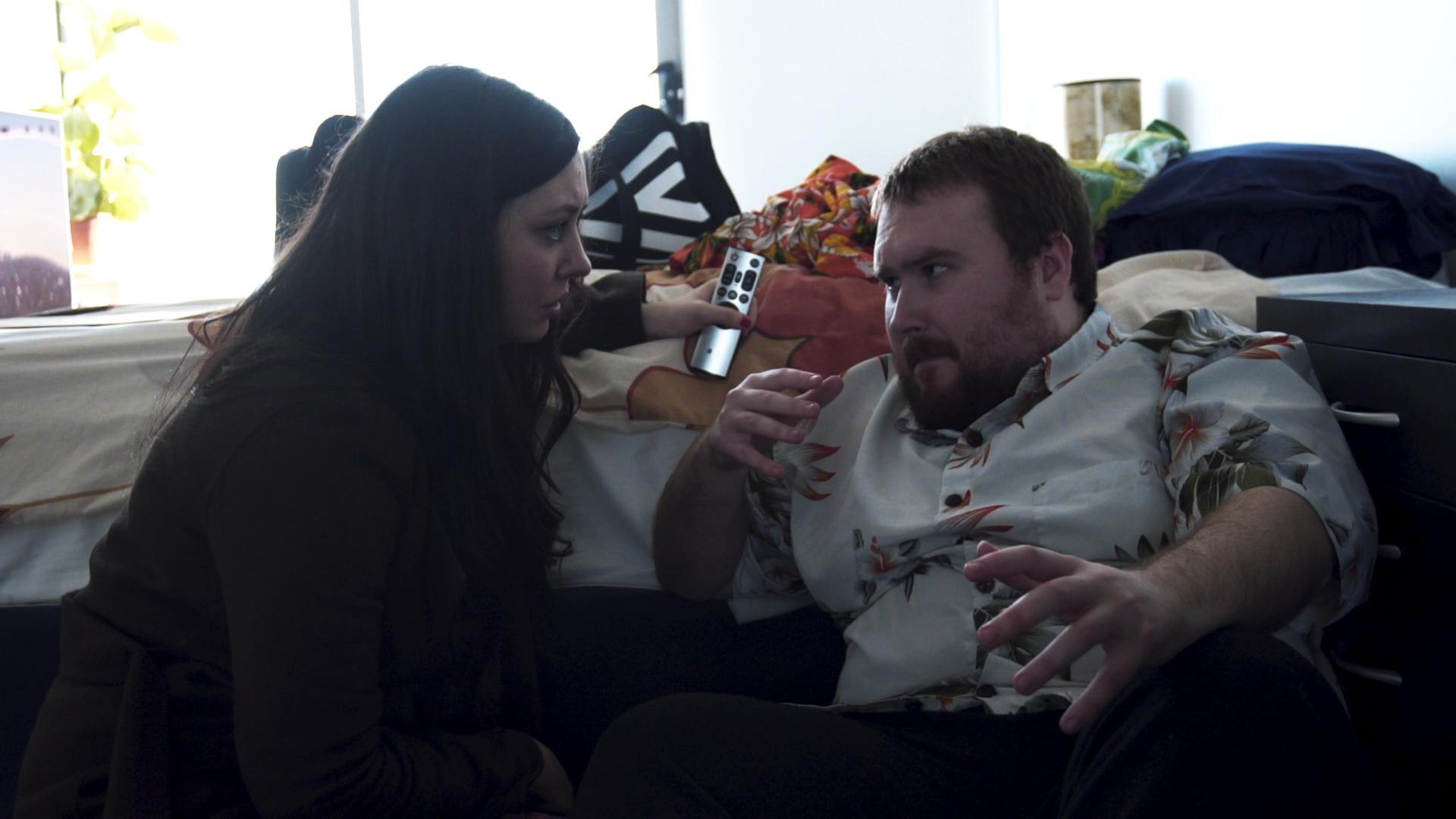 Keiron McDonald and Violet Shaw in Unleashing the Demons (2019)