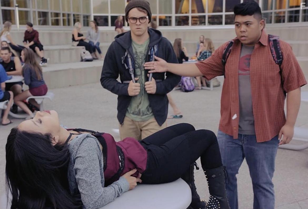 John C. MacDonald, Cierra Ramirez, and Michael Delleva in Drink Slay Love (2017)