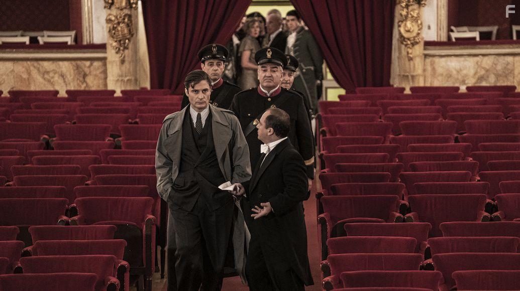 Giovanni Allocca, Antonio Milo, Lino Guanciale, Arduino Speranza, and Roberto Giordano in Il Commissario Ricciardi (2021)