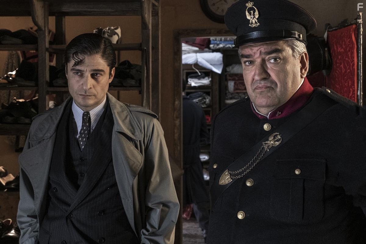 Antonio Milo and Lino Guanciale in Il Commissario Ricciardi (2021)