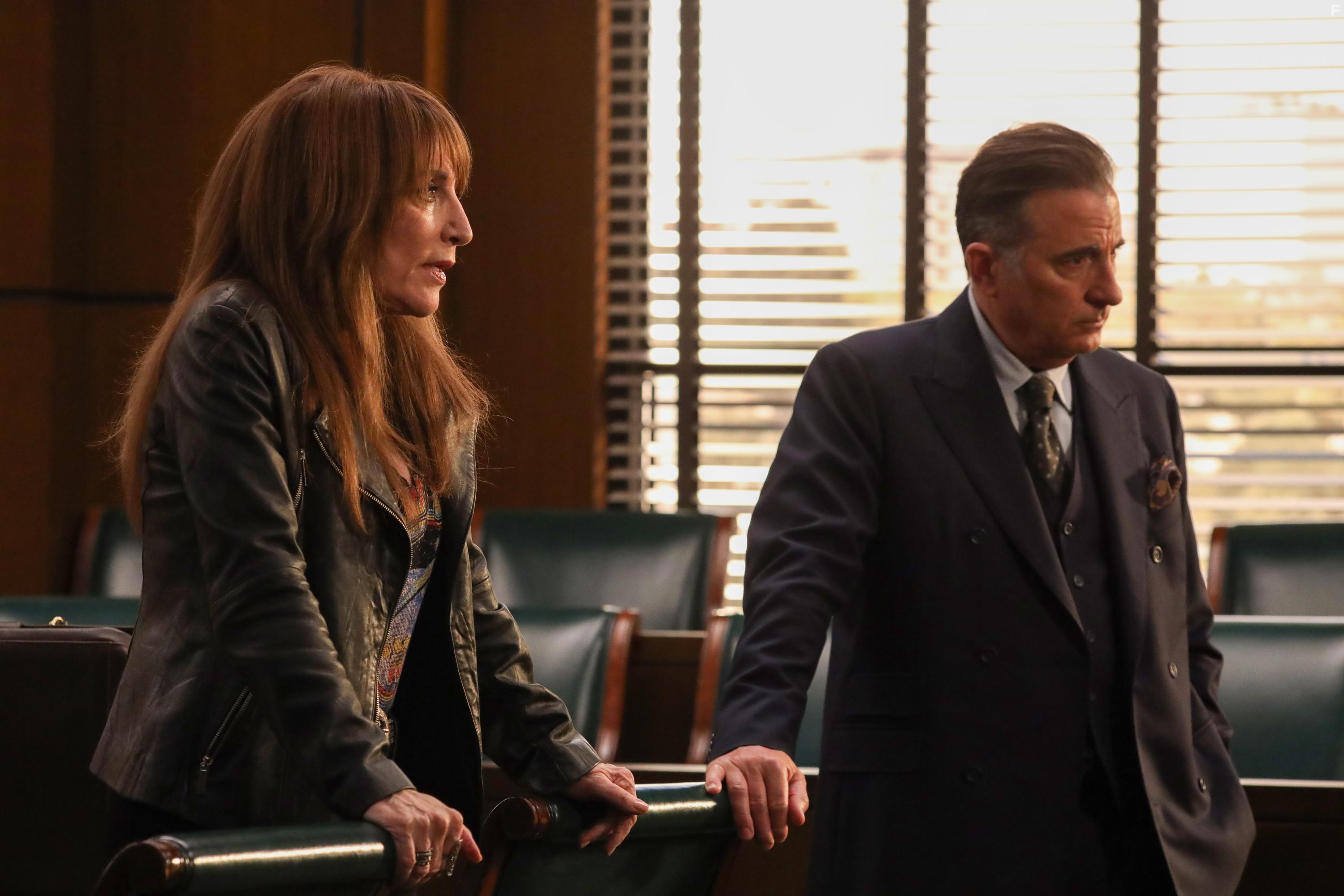 Andy Garcia and Katey Sagal in Rebel (2021)