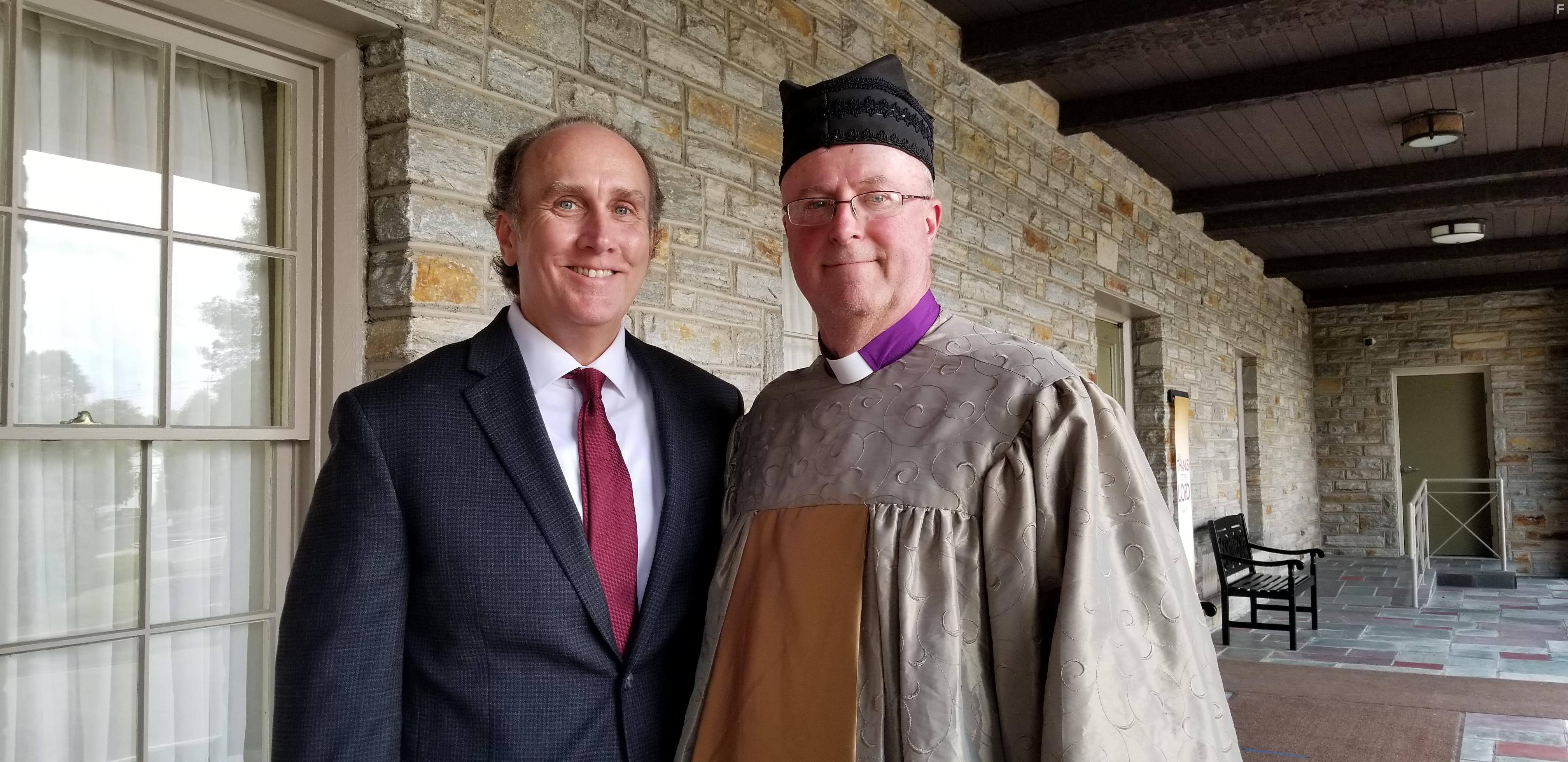 Larry Orton and Michael Sigler in The Bridge (2021)